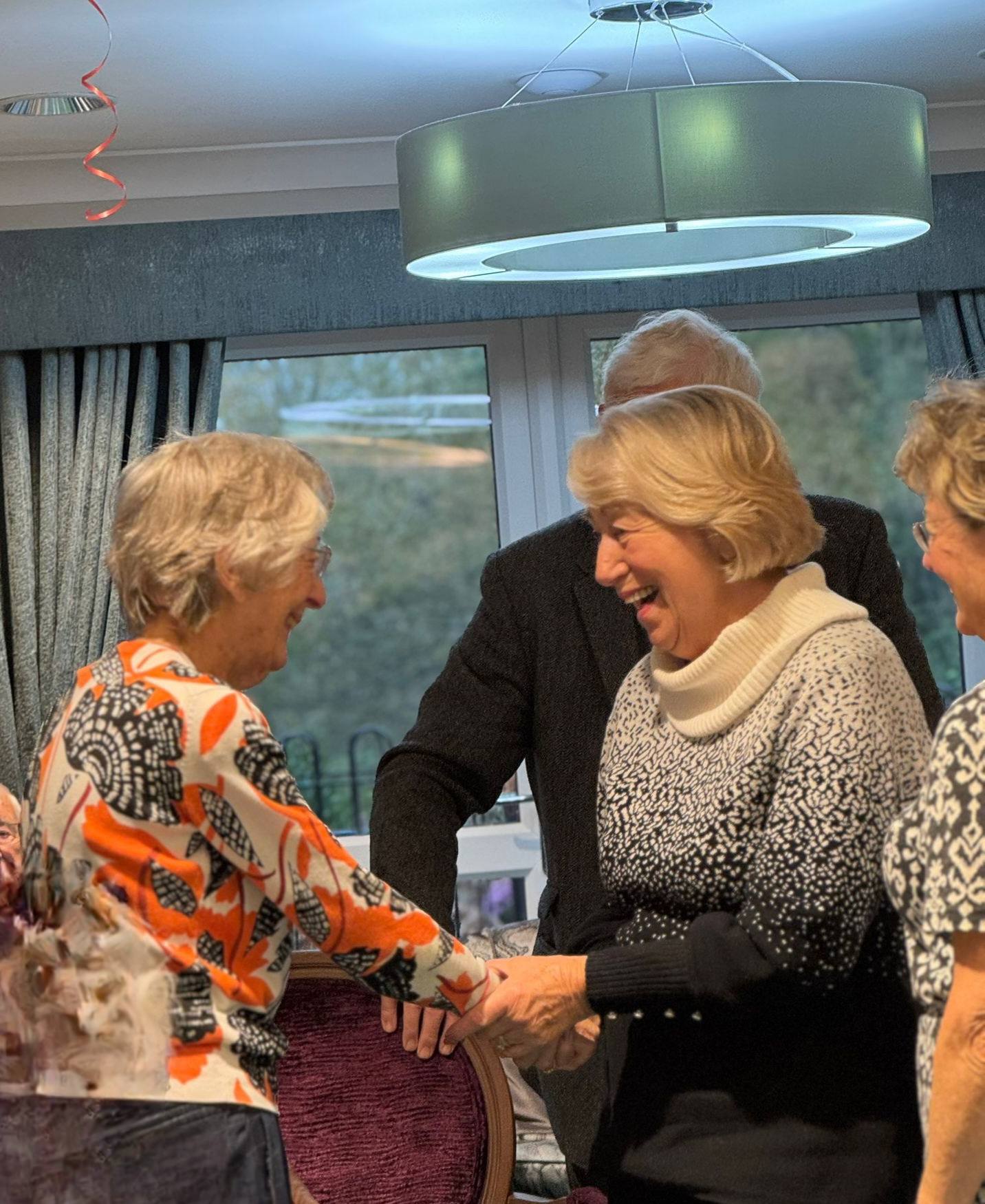 Some of our respite returners catching up with friends