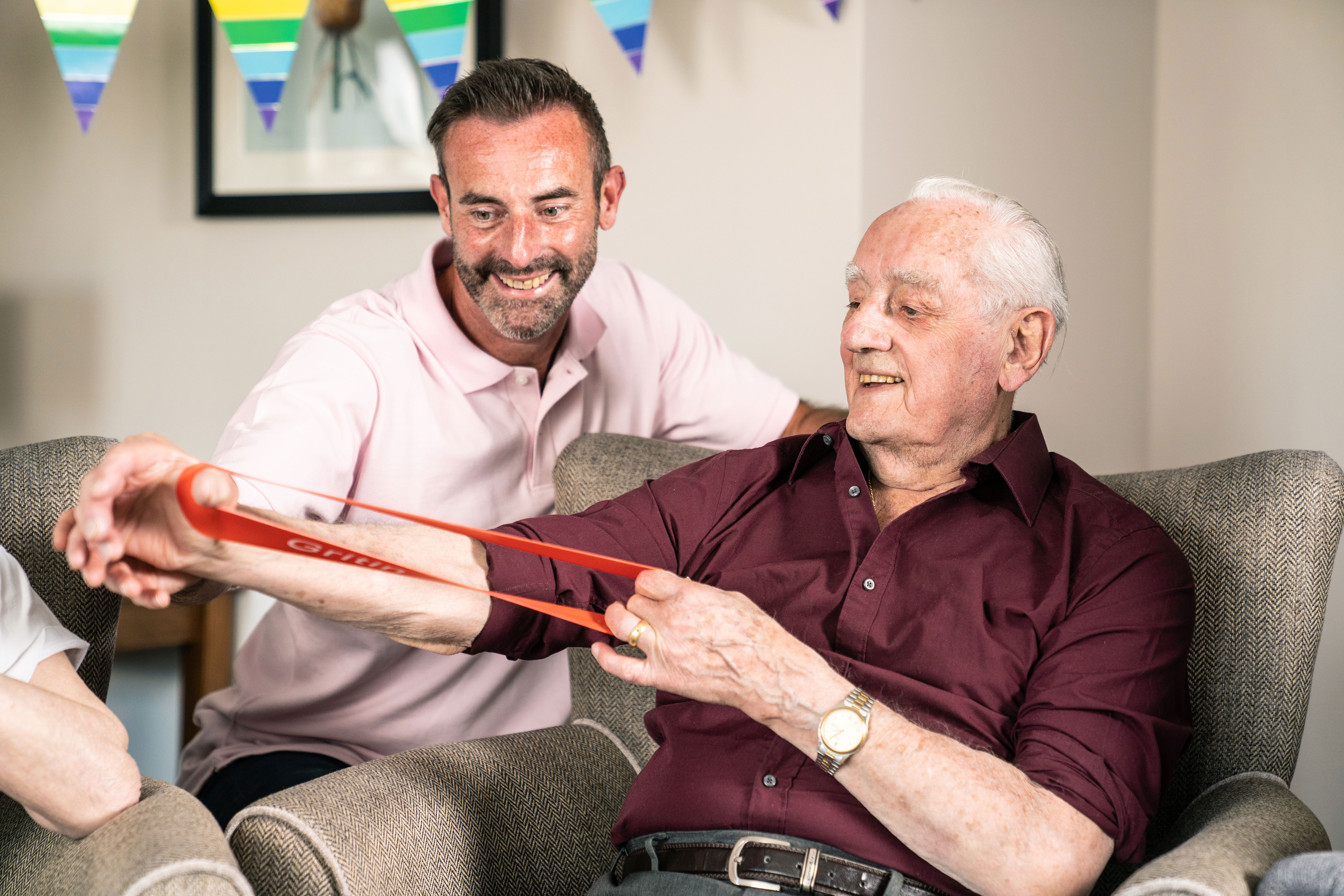 Gentle chair exercises for the elderly