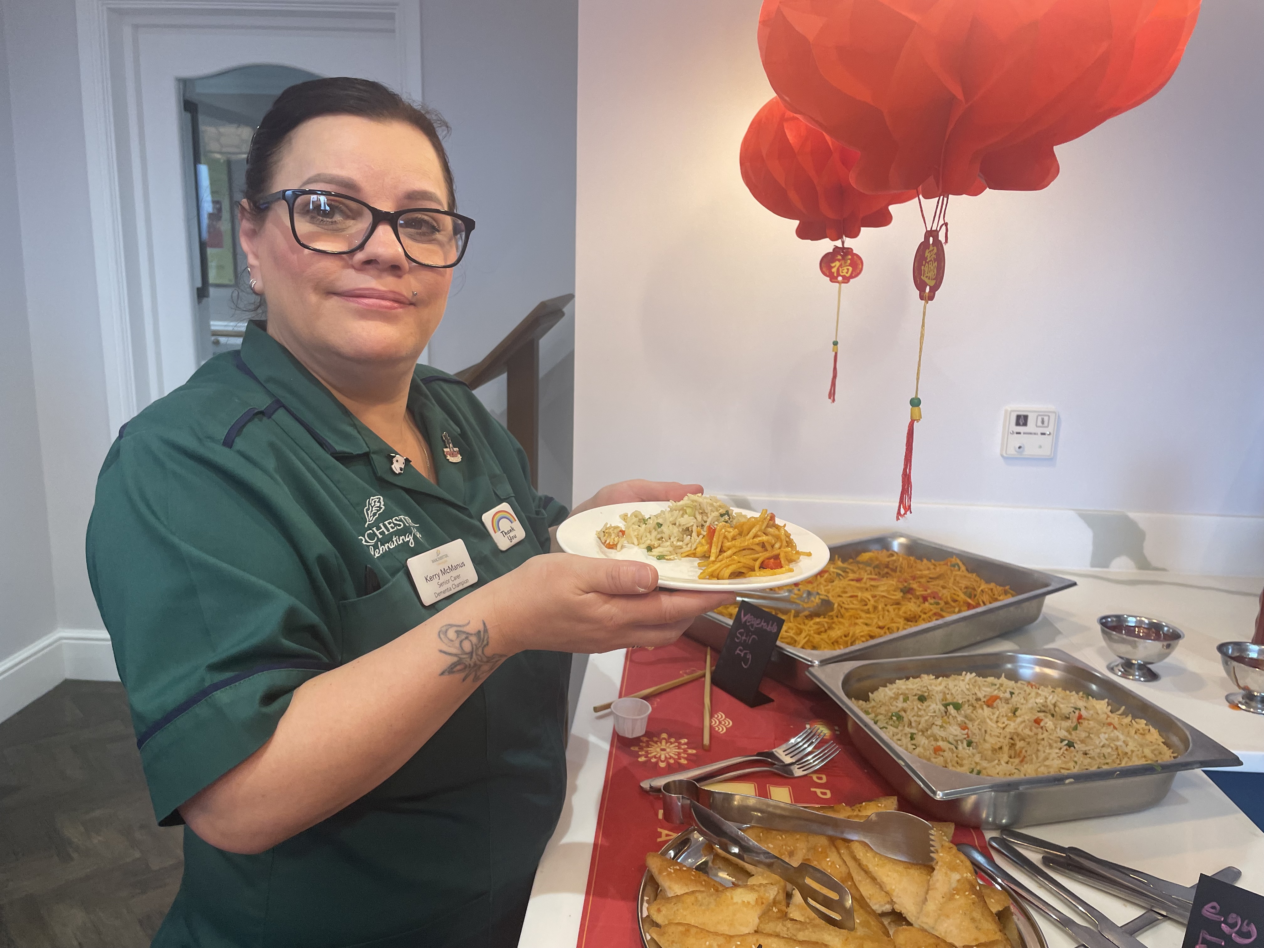 Staff were invited to take part and sample some of the chef buffet