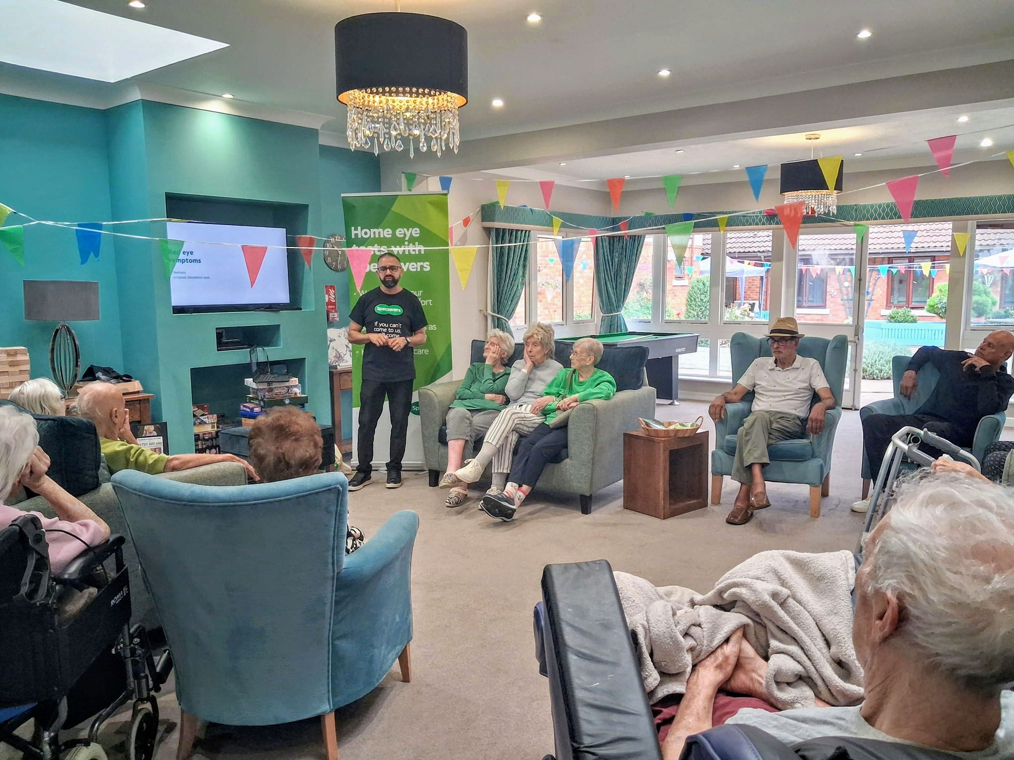 Residents engaging with the talk  