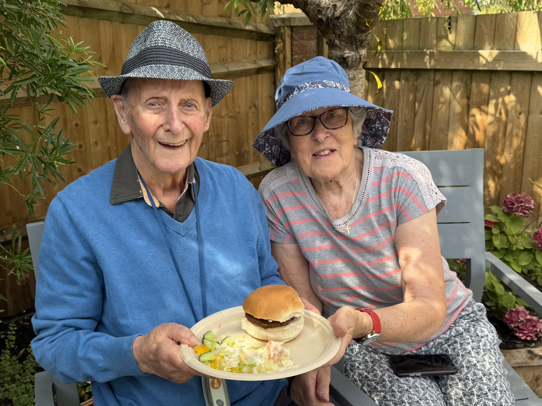 Residents enjoying BBQ 