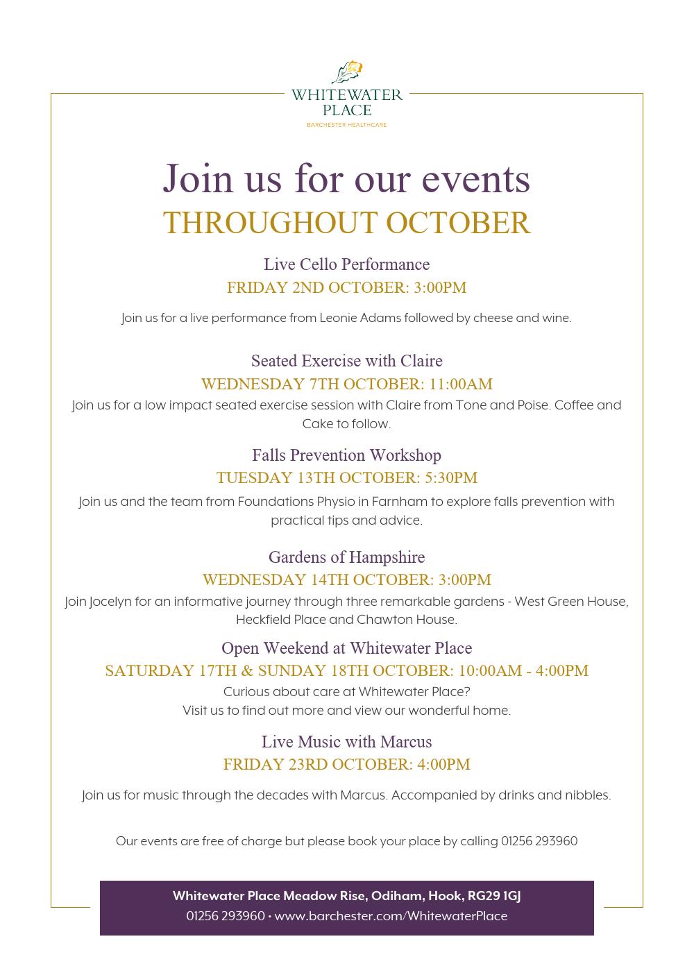 Upcoming Events