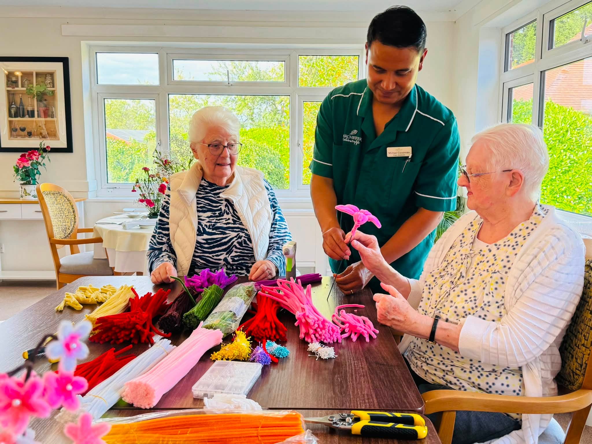 Creating beautiful flowers 