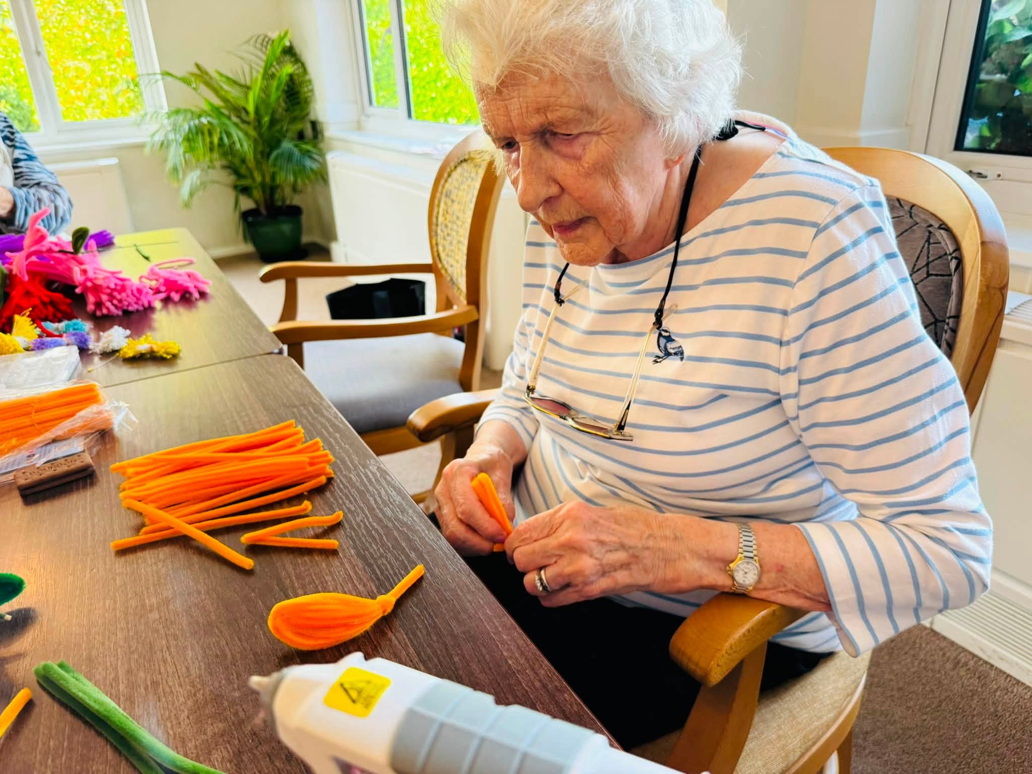 Creating beautiful flowers 