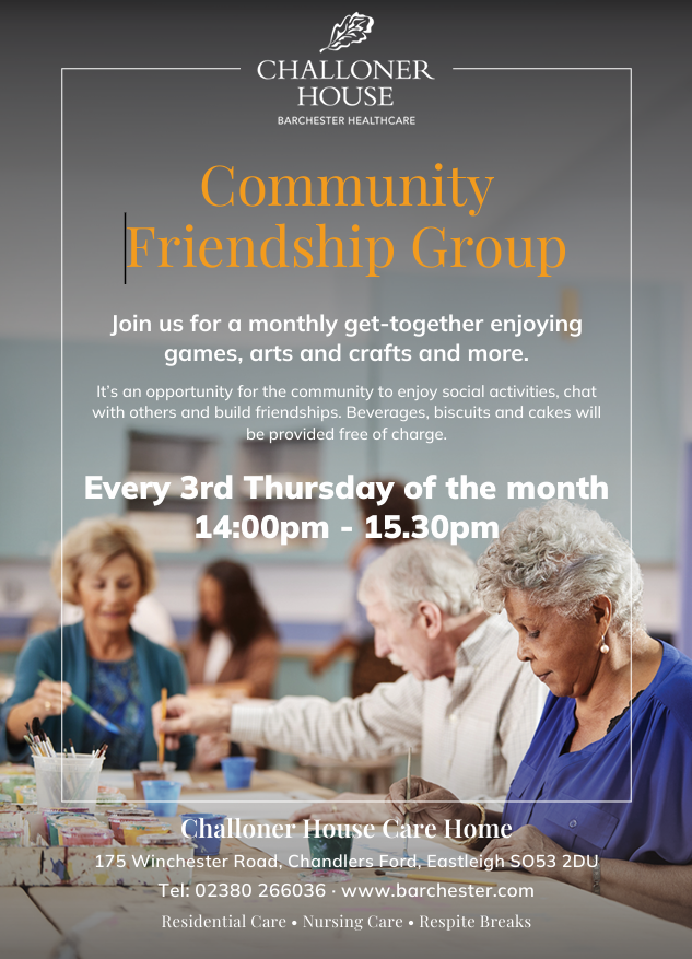 Friendship Group	15 Oct