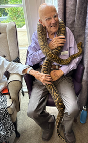 Residents Enjoy an Interesting Reptile Talk