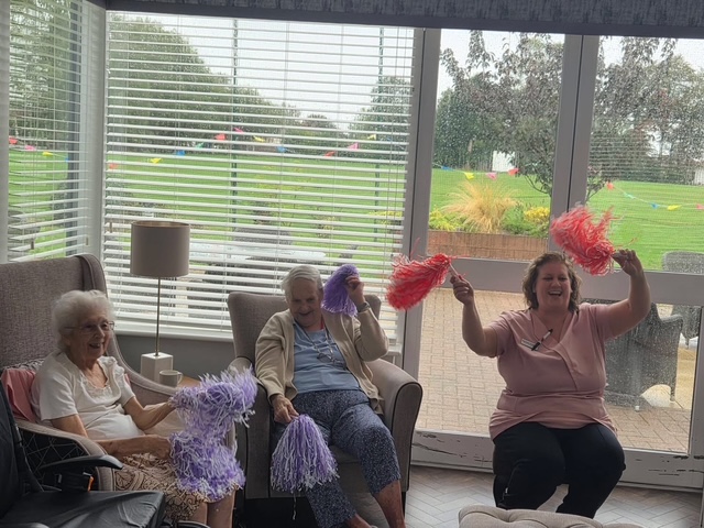 Keeping active from the comfort of our chairs! 