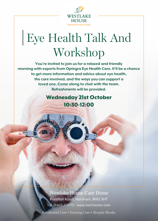 Eye Health Workshop - 21 October 2026