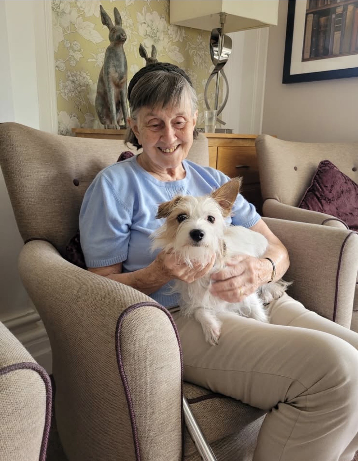 Therapy dog visit