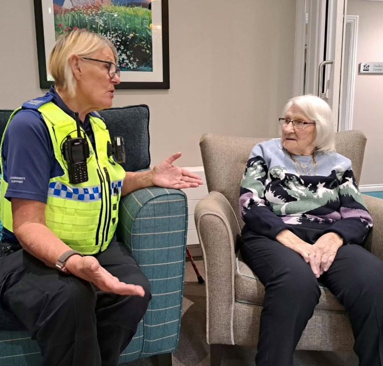 Surprise Visit from Local Community Police Officer 