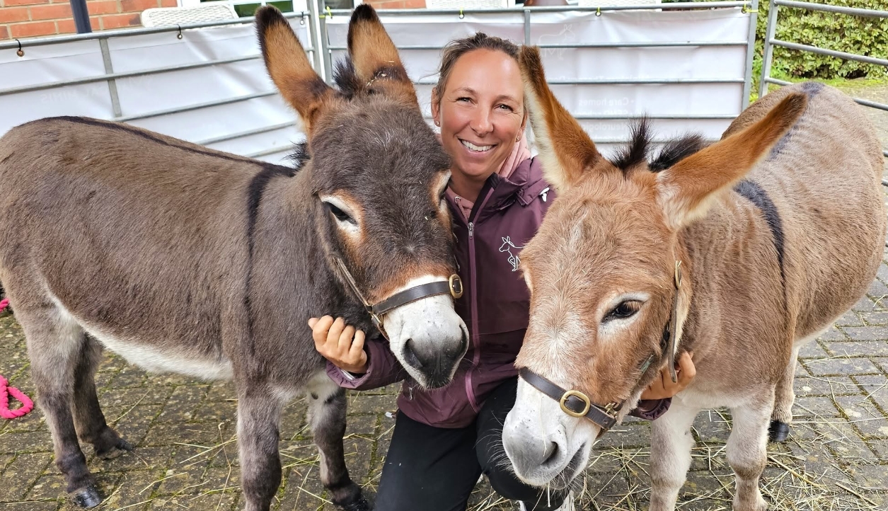 Residents Enjoy Donkey Visit to Home