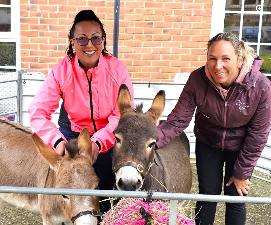 Residents Enjoy Donkey Visit to Home
