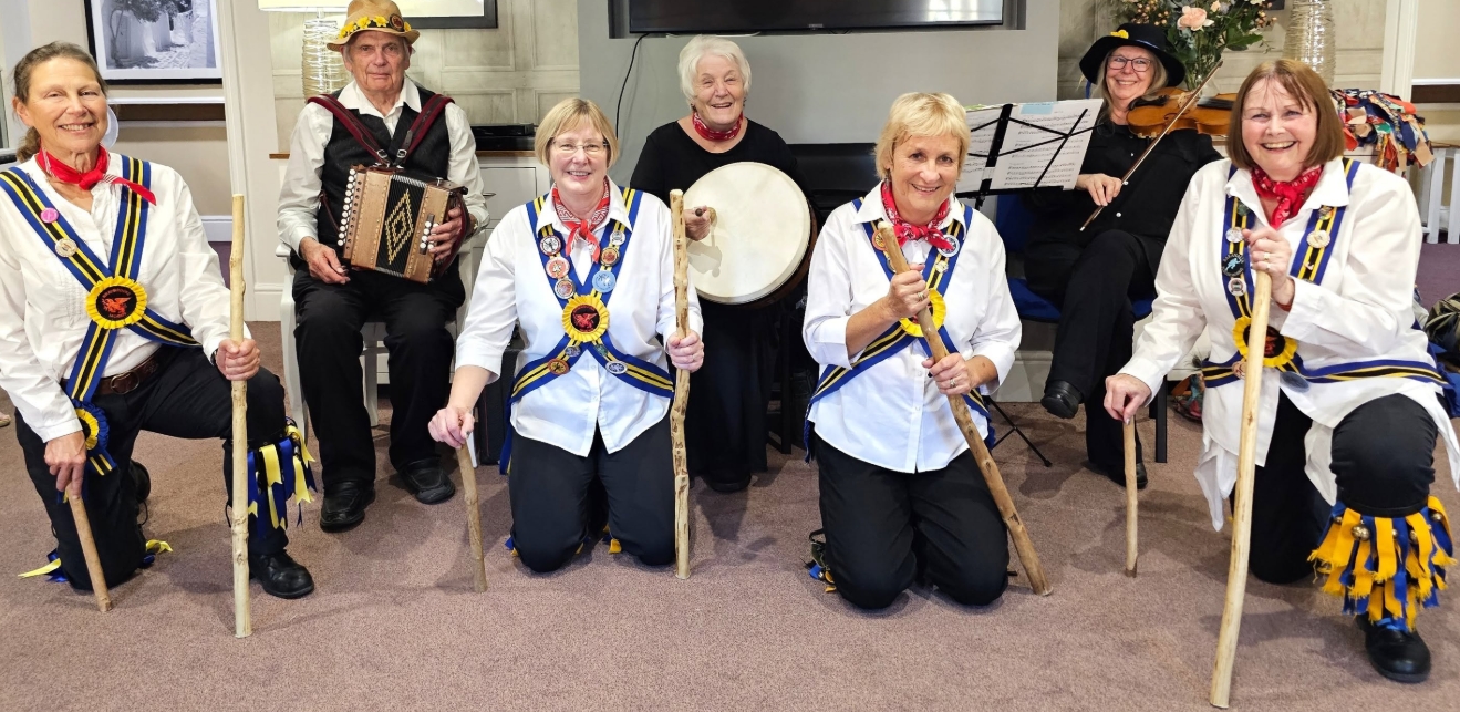 Braybrooke Morris Dancers Delight Residents