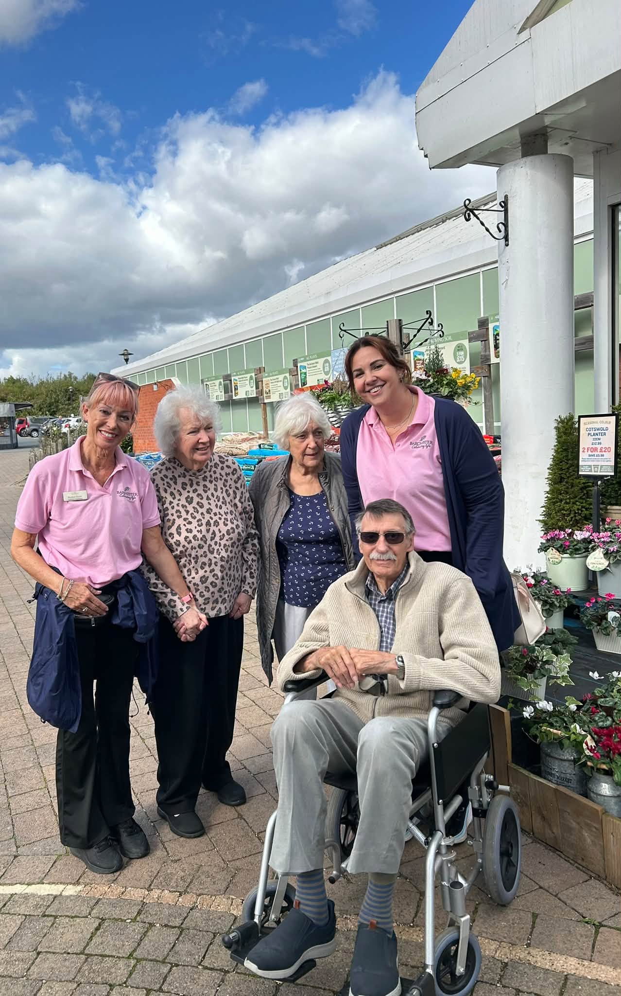 Residents enjoy the local Garden centre 