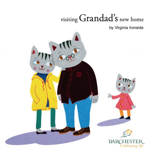 Visiting grandad's new home