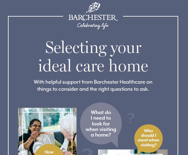 Selecting your ideal care home