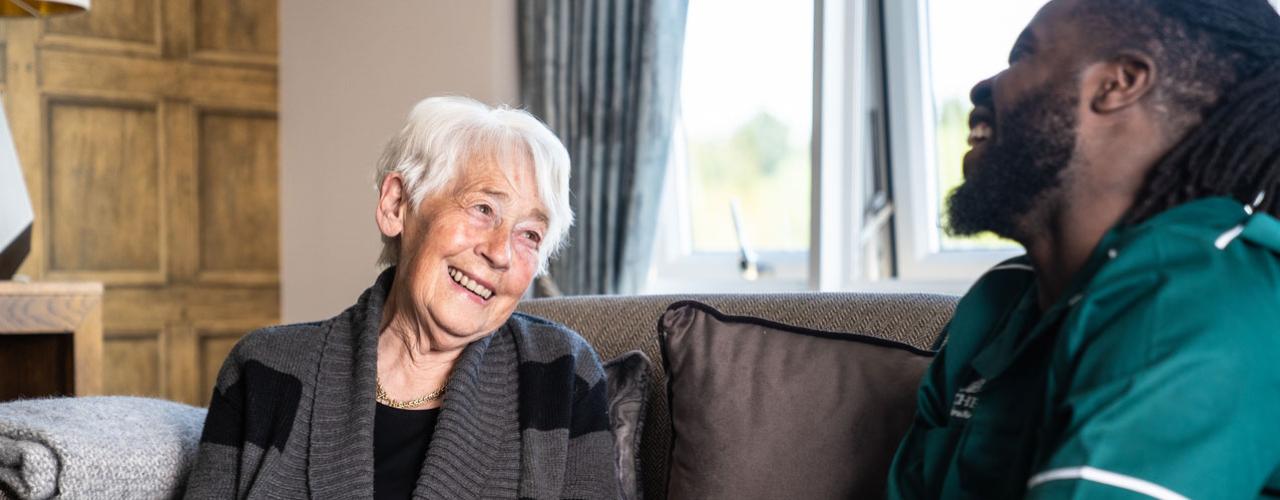 A resident and carer 