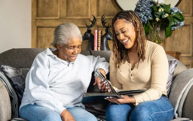 Two smiling ladies