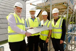 Barchester Healthcare's Newest Care Home in Melbourn Reaches Topping Out Stage