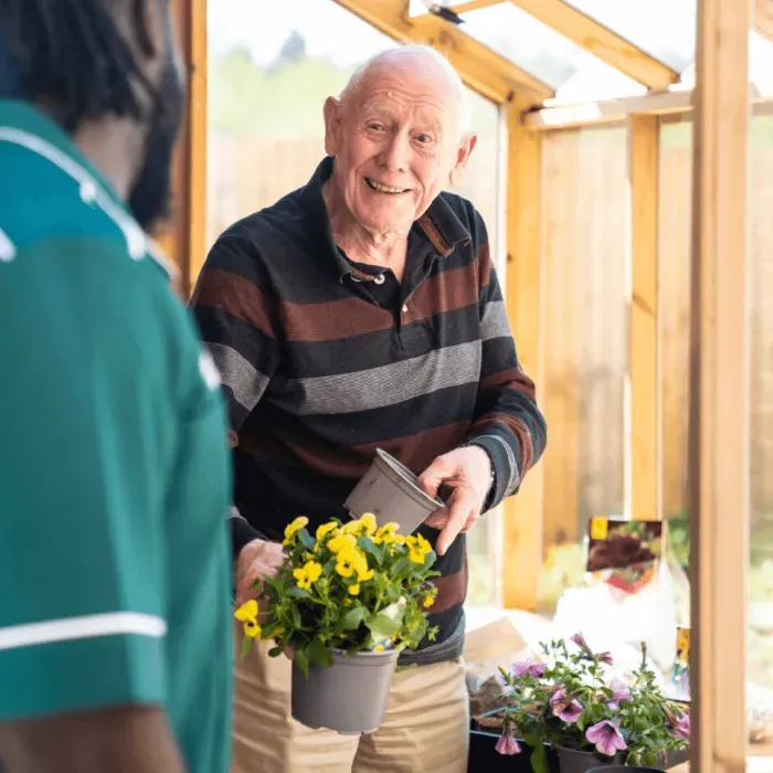 Resident gardening 