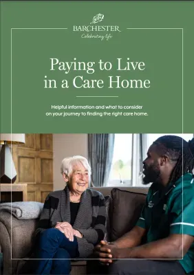 Paying to Live in a Care Home brochure