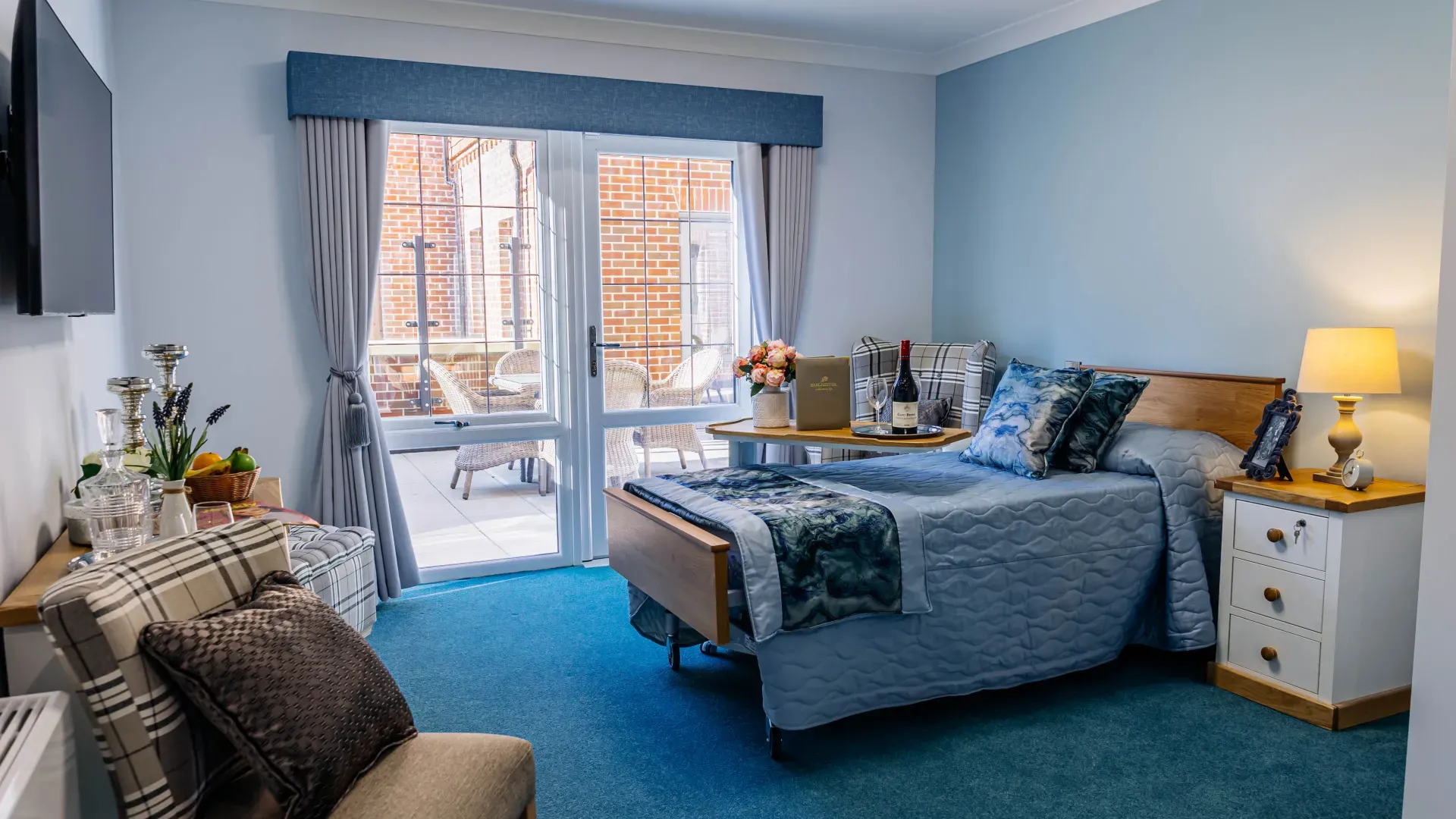 A refurbished bedroom 