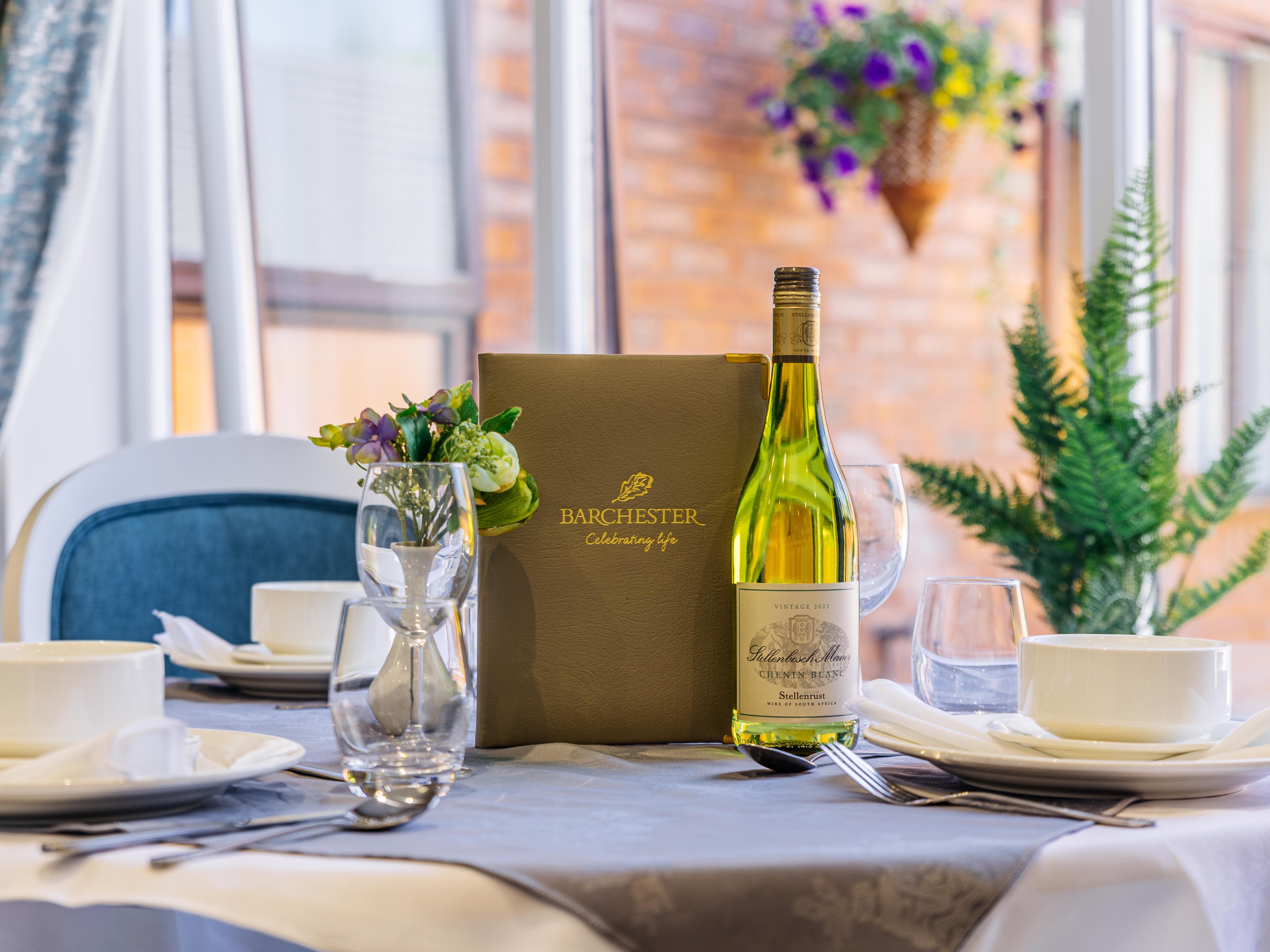 Dining at Arbour Court Care Home in Marple