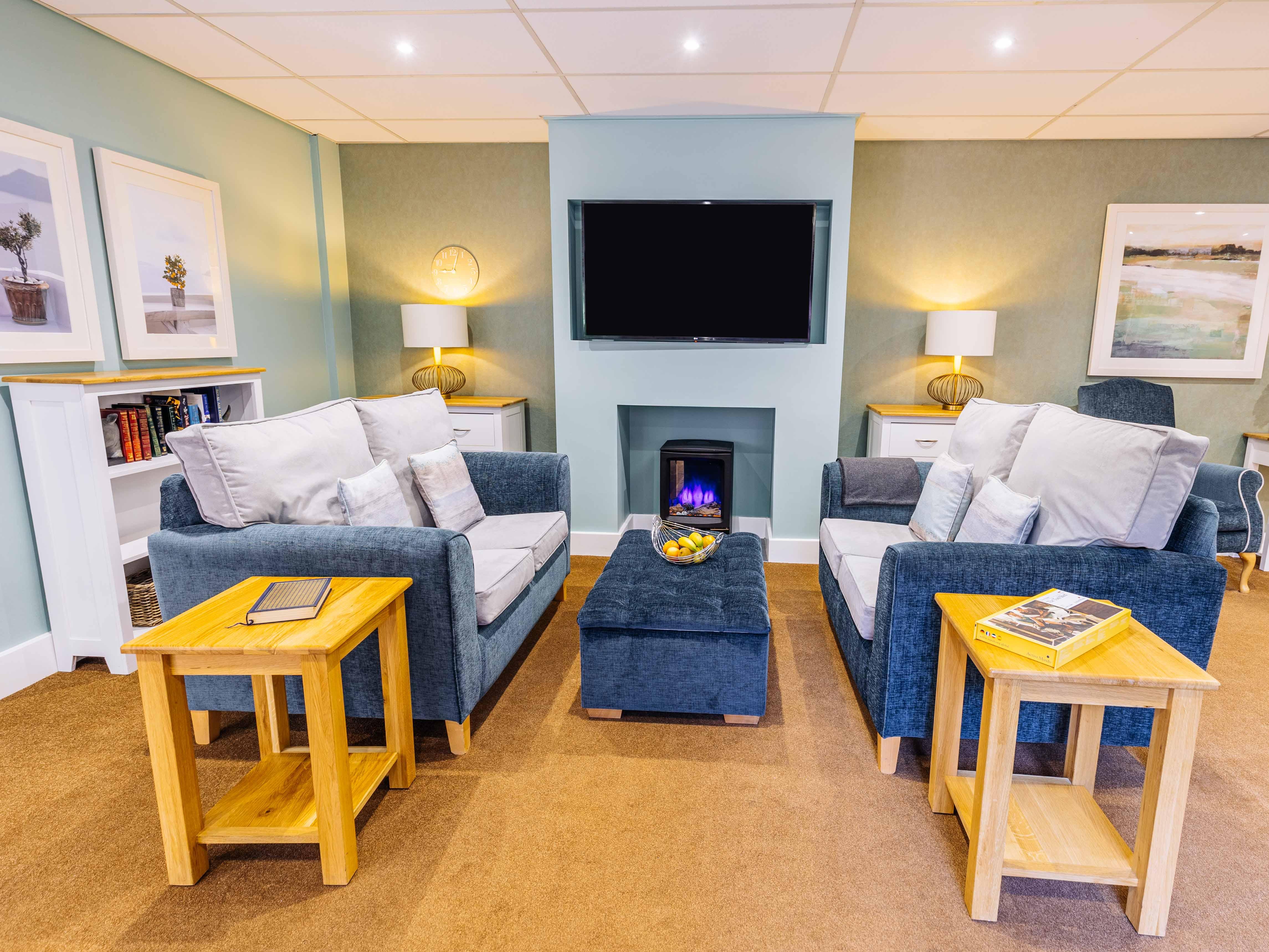 Lounge at Arbour Court Care Home in Marple