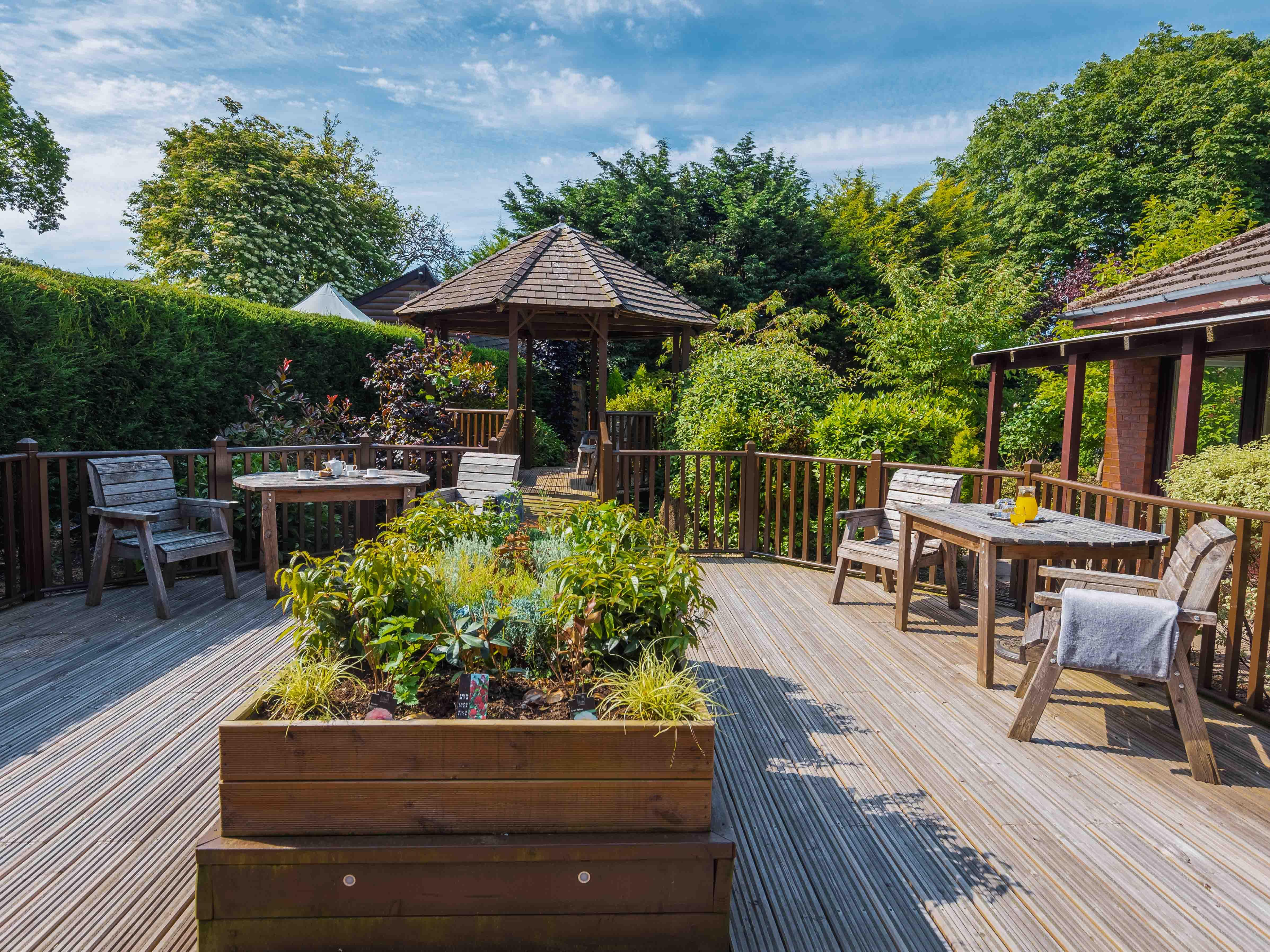 Garden at Arbour Court Care Home in Marple