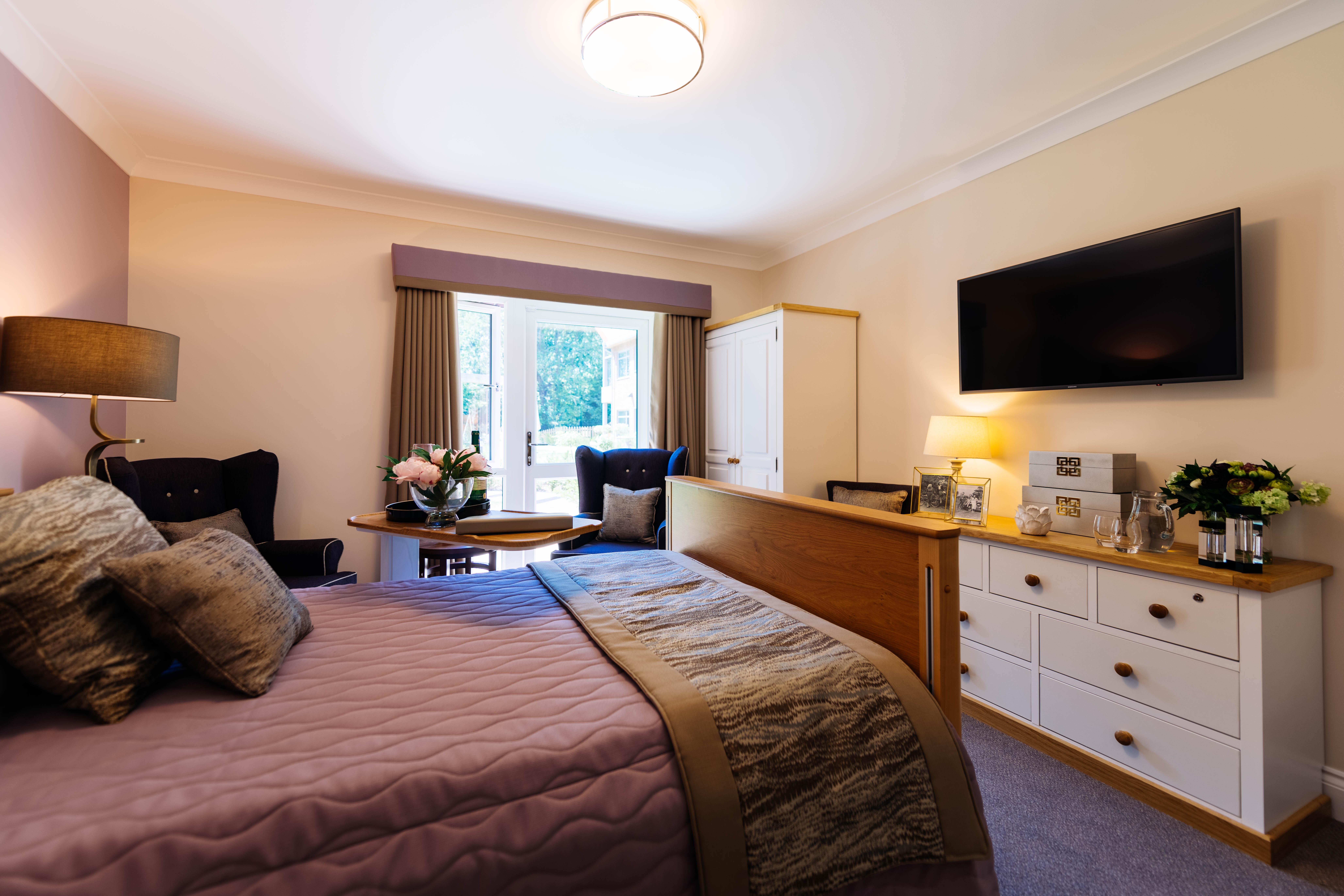 Bedroom at Denmead Grange Care Home