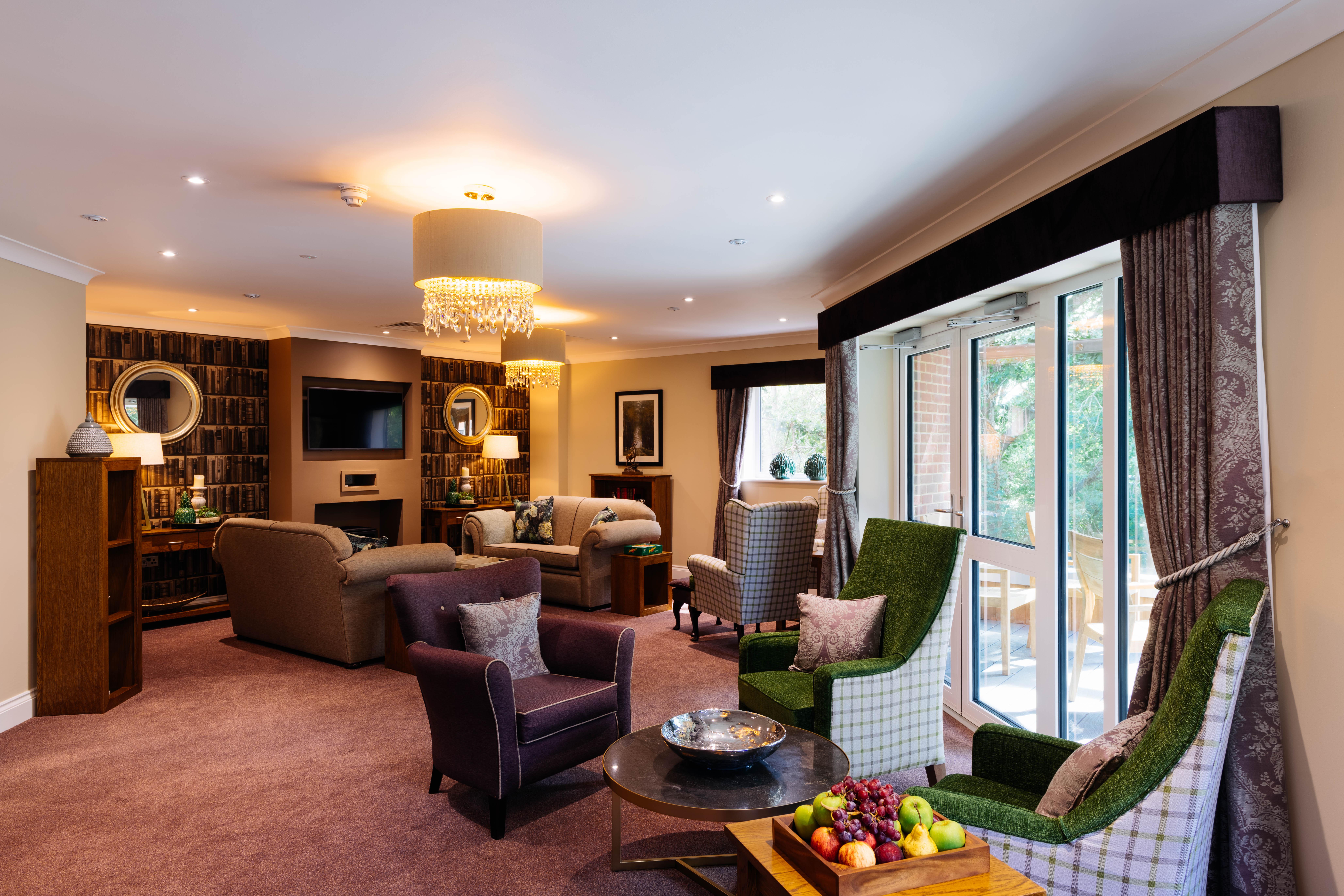 Indoor Seating at Denmead Grange Care Home