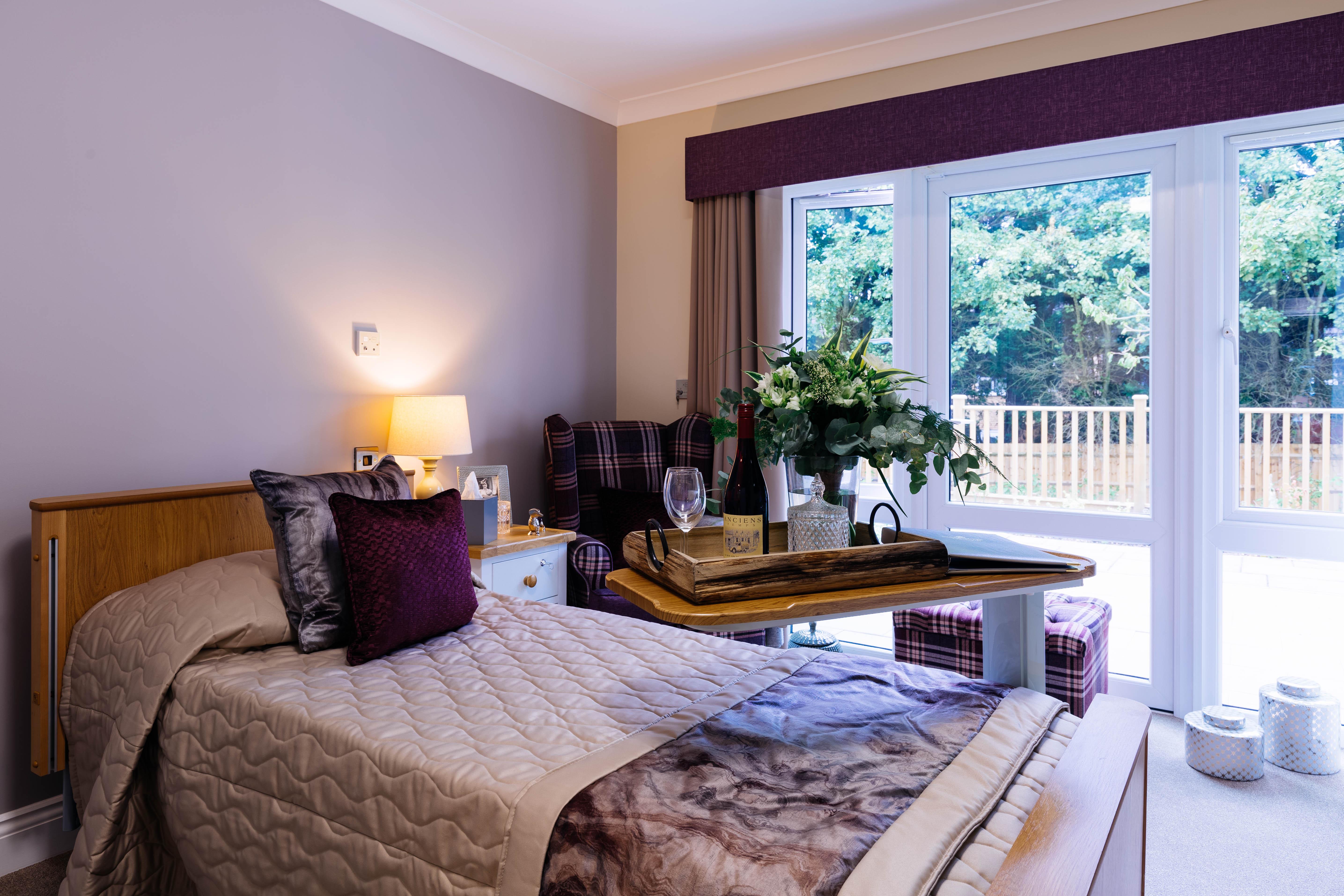 Bedroom at Fountains Care Home