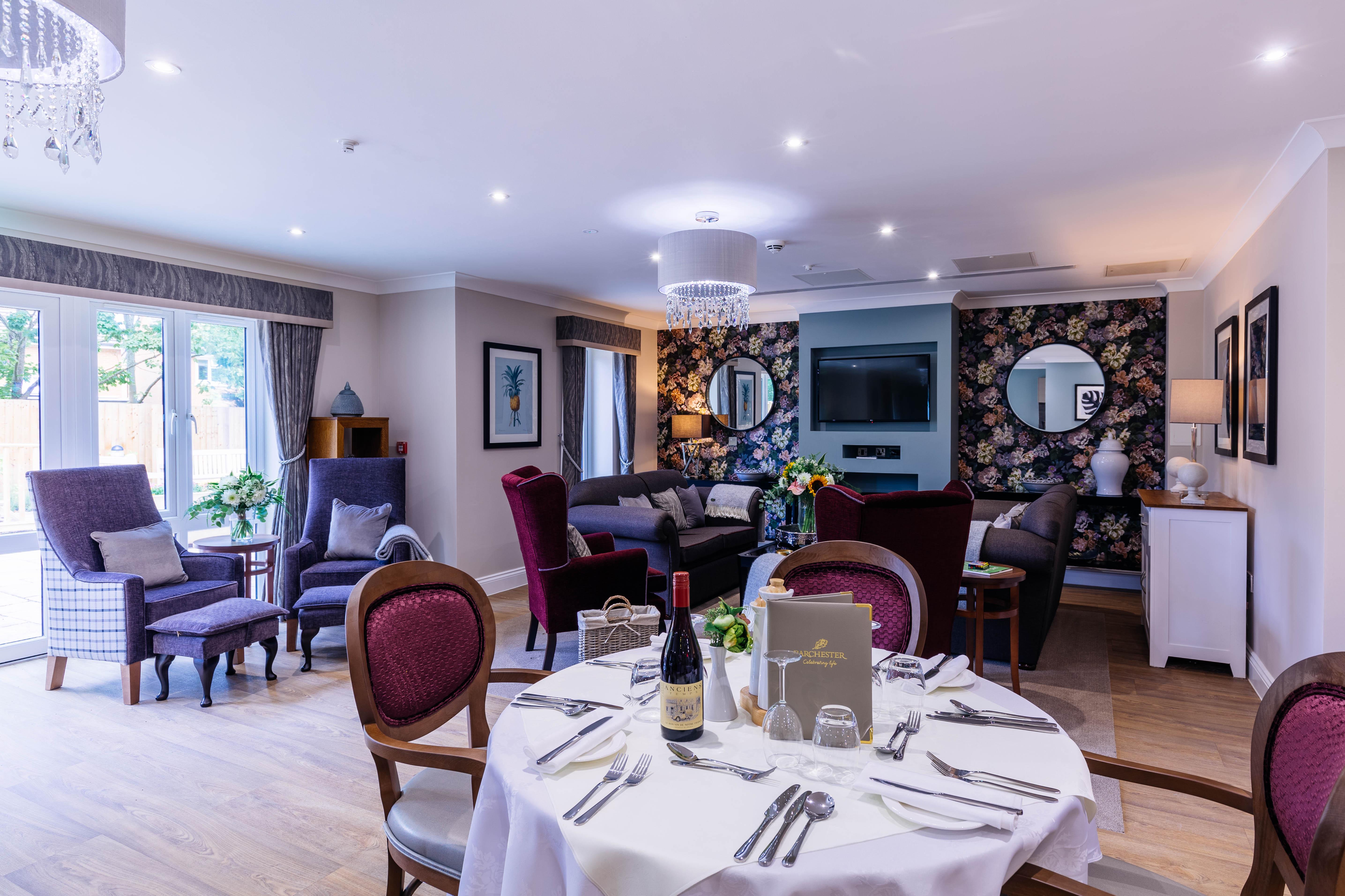 Dining room at Fountains Care Home