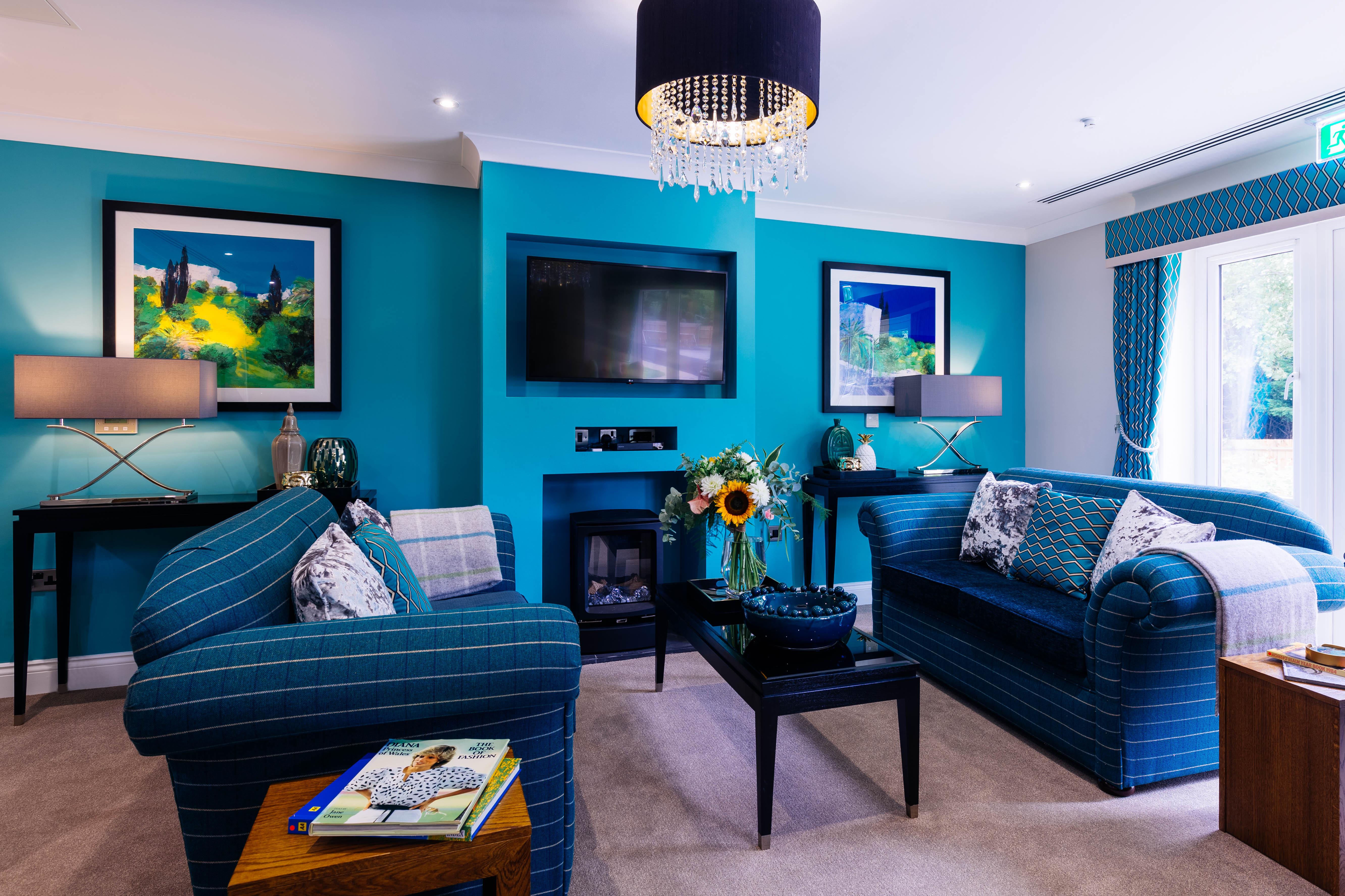 TV room at Fountains Care Home