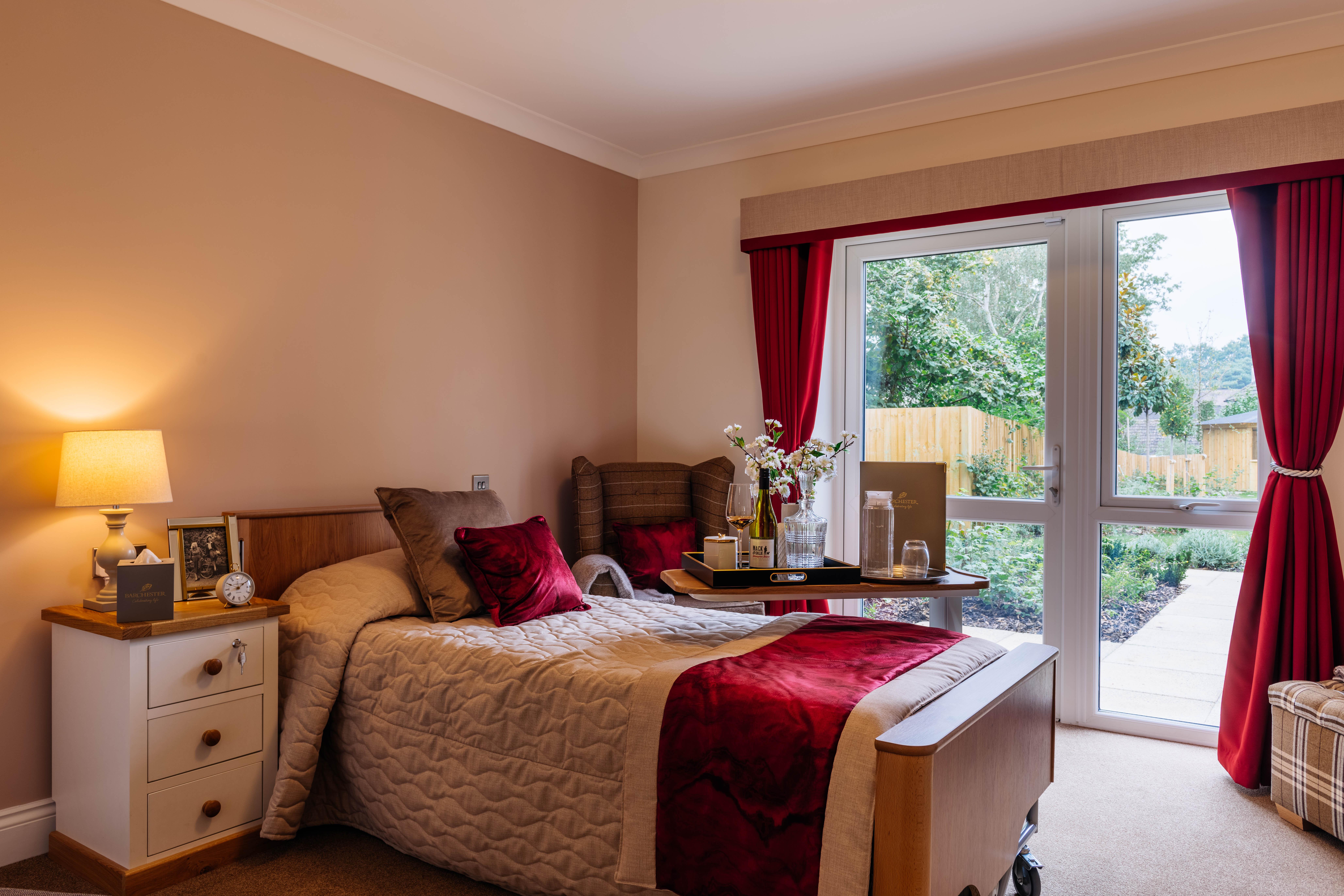 Bedroom in Kings Park care home