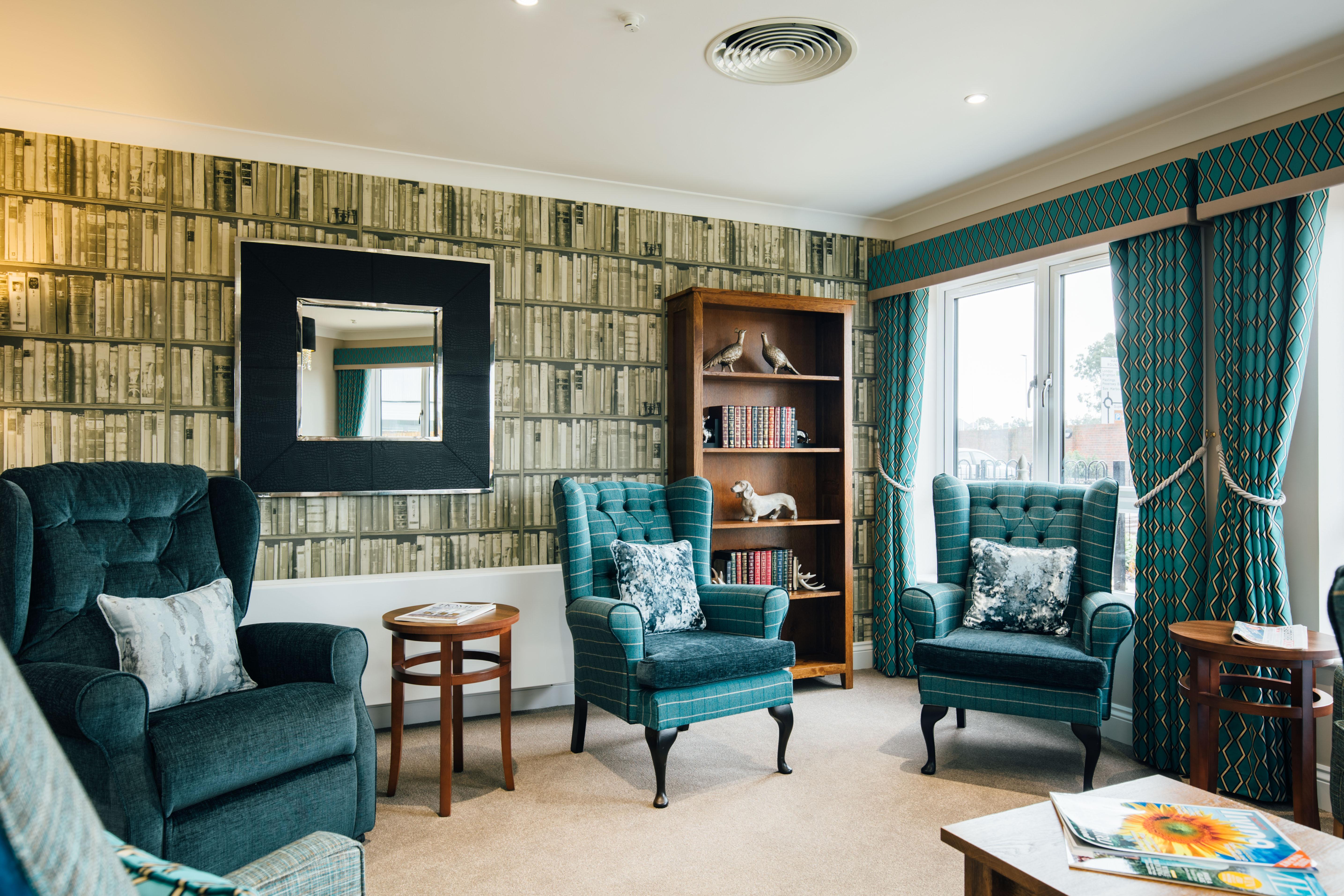 Lounge at Mortain Place Care Home