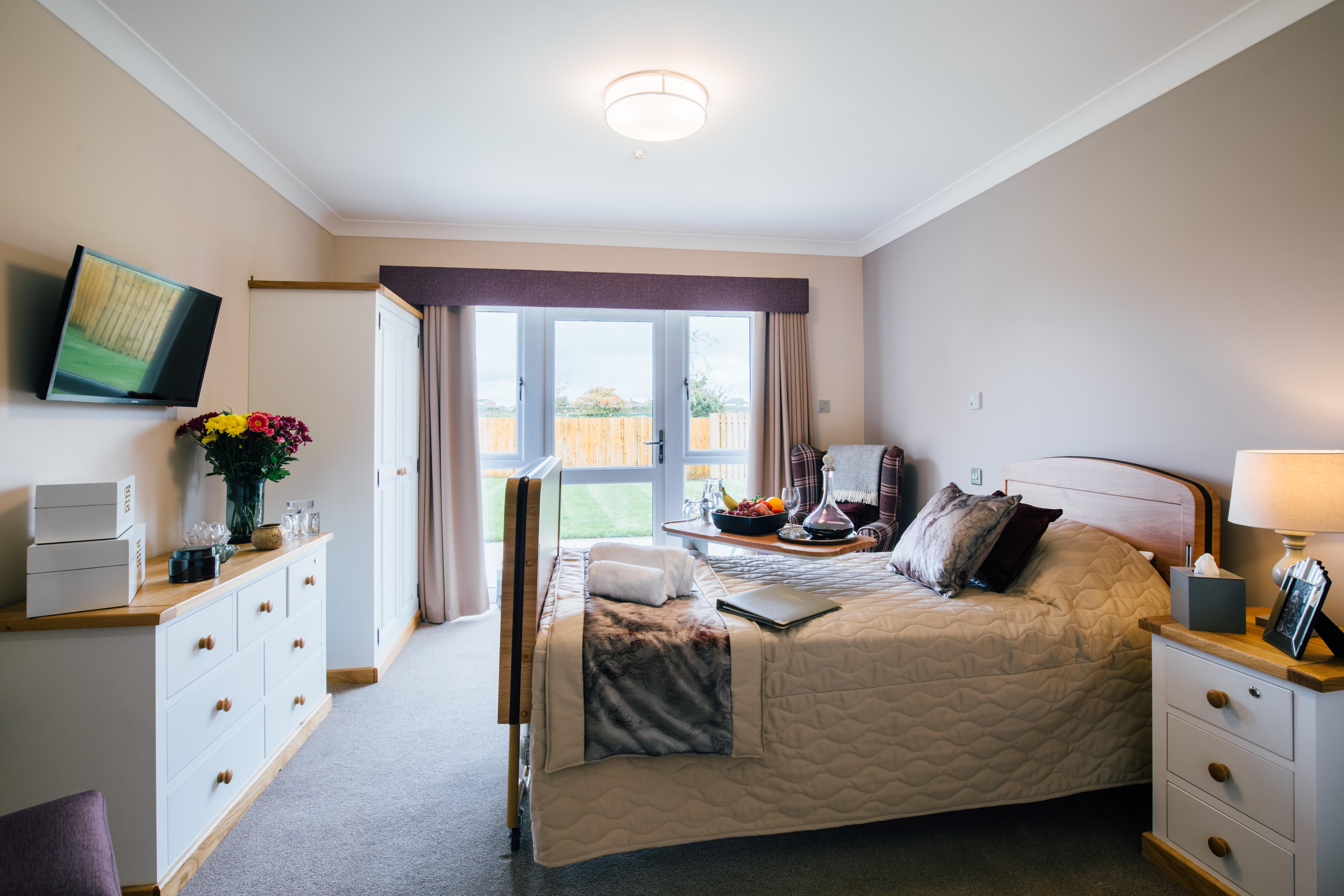 Bedroom at Mortain Place Care Home
