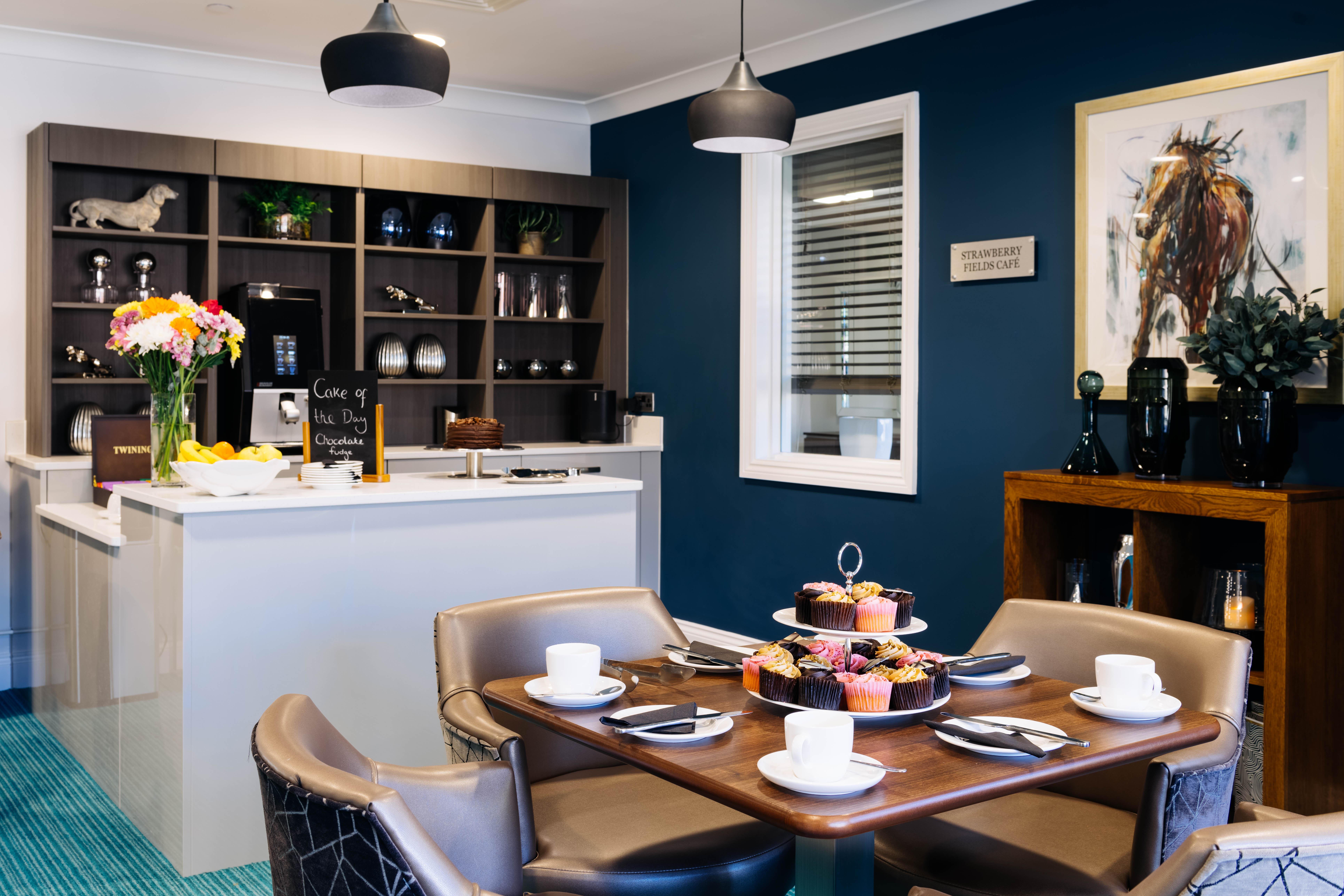 Refreshment area at Snowdrop Place care home