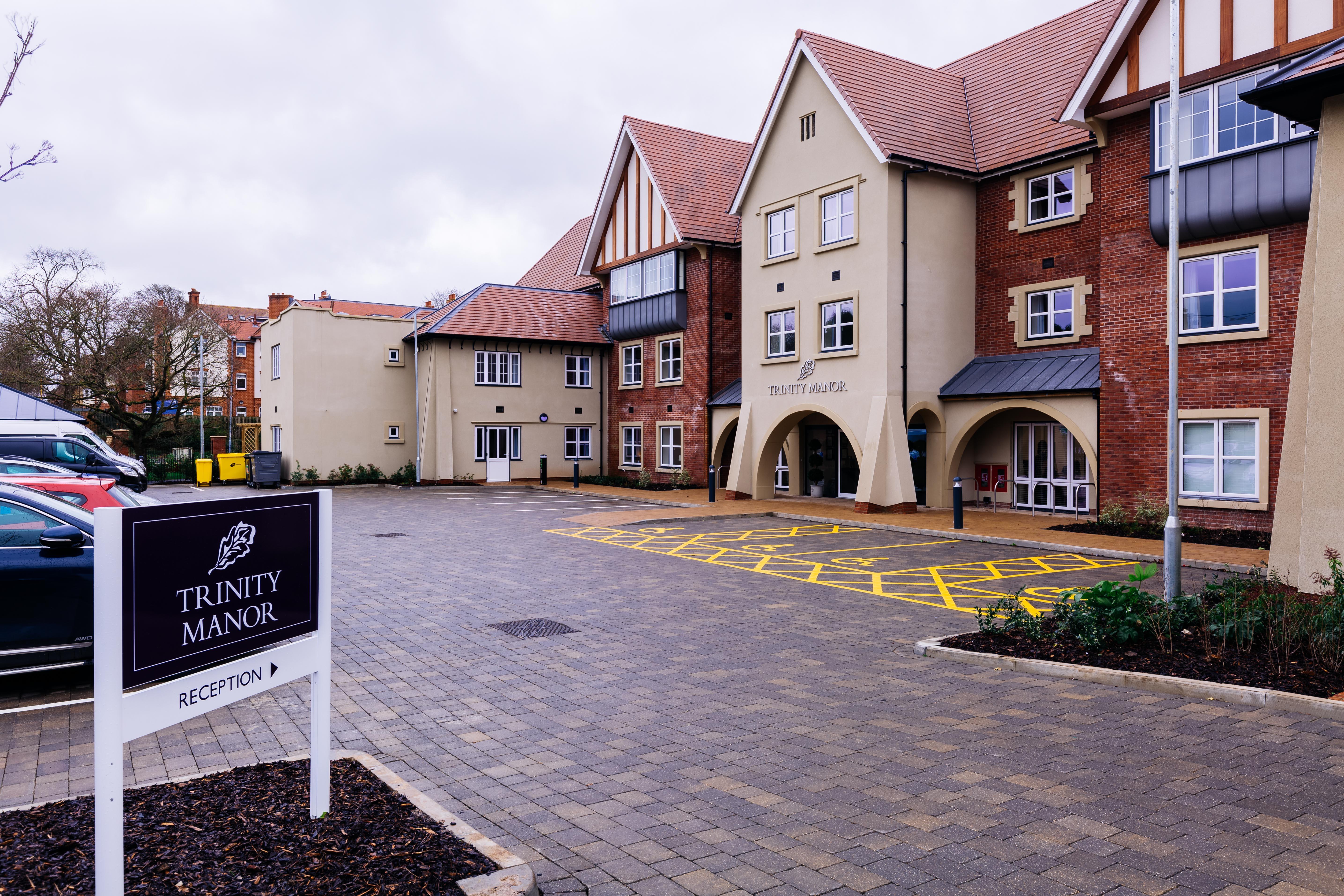 Trinity Manor Care Home front external shot of the home