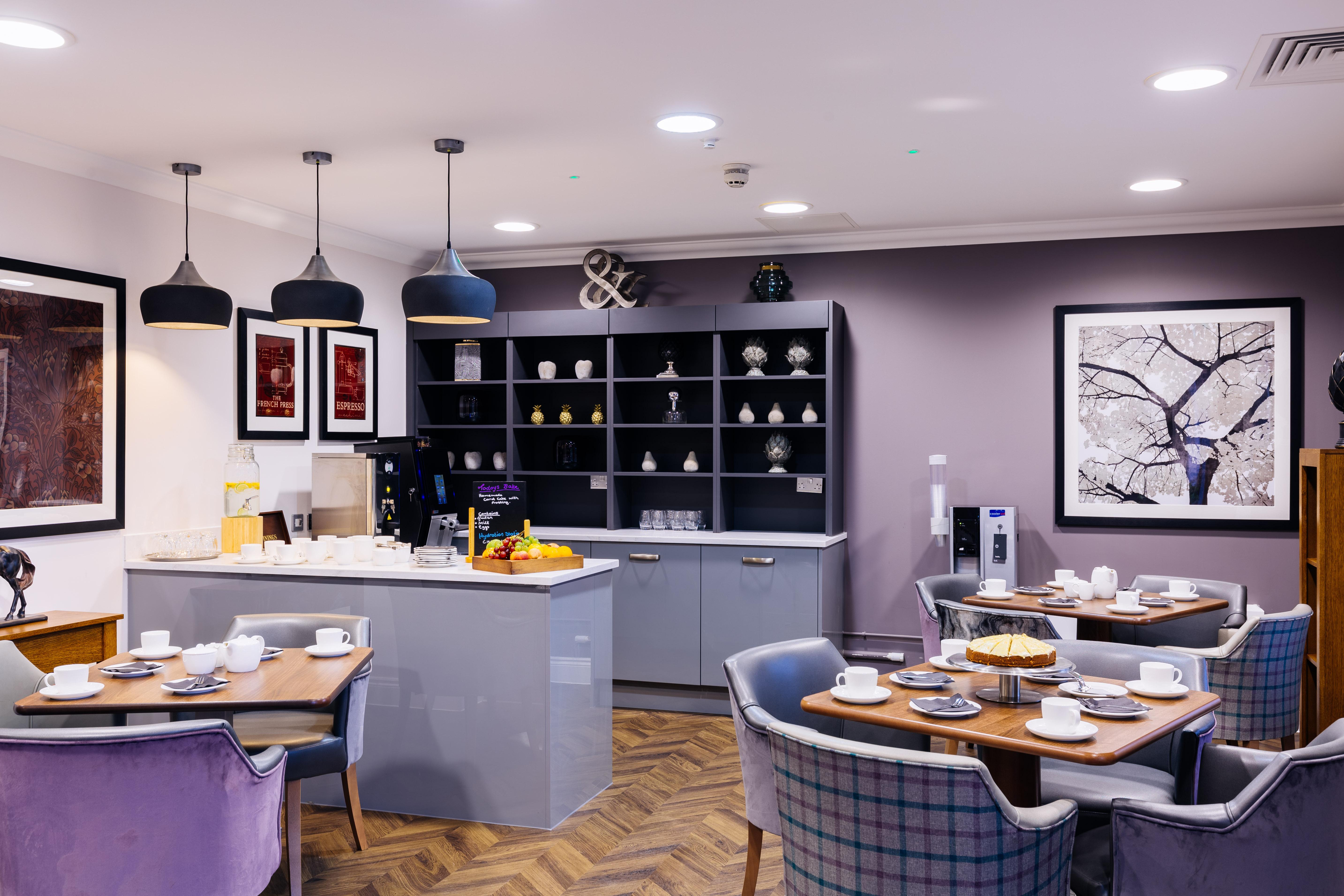 Refreshments area at Trinity Manor Care Home