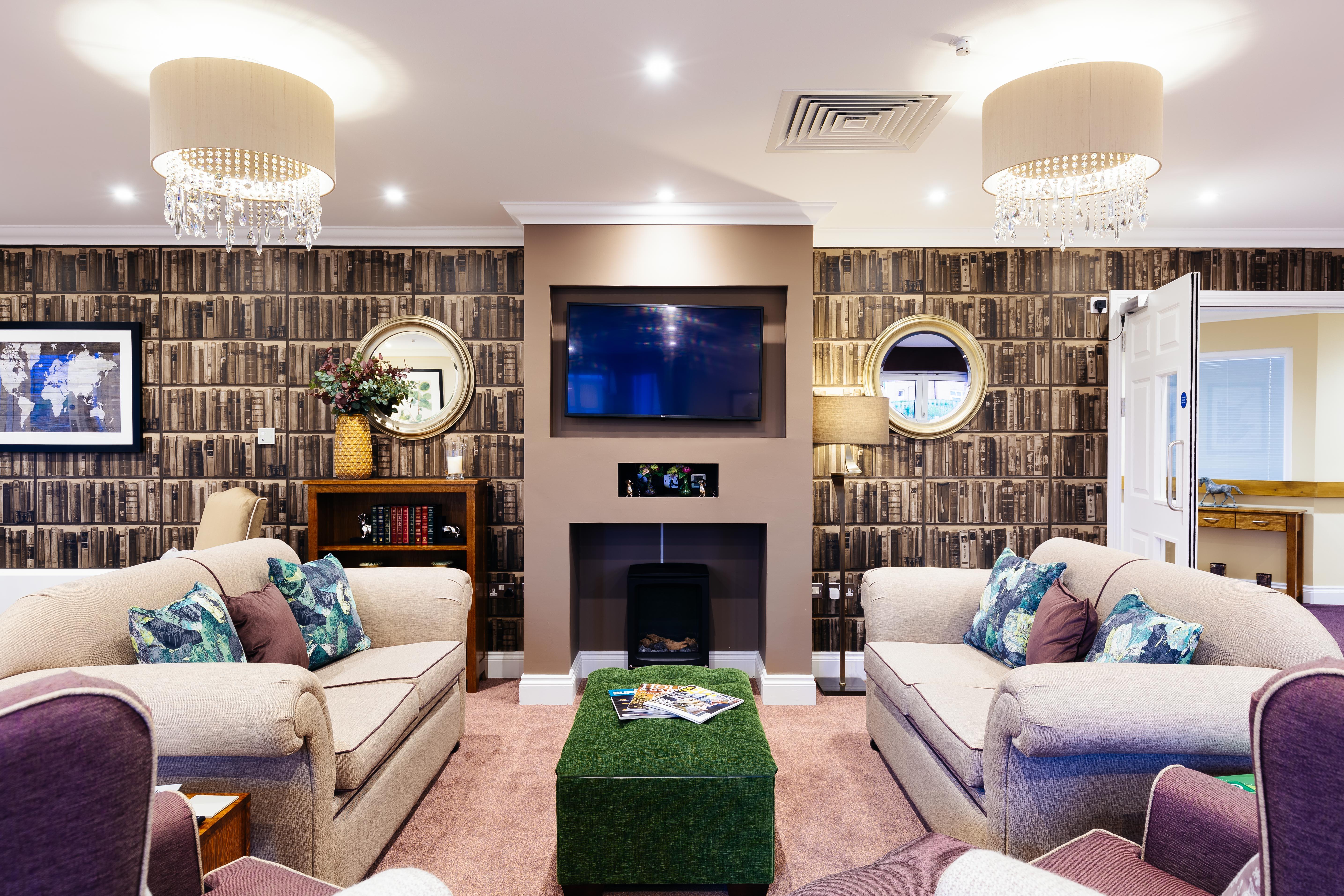 TV room at Trinity Manor Care Home