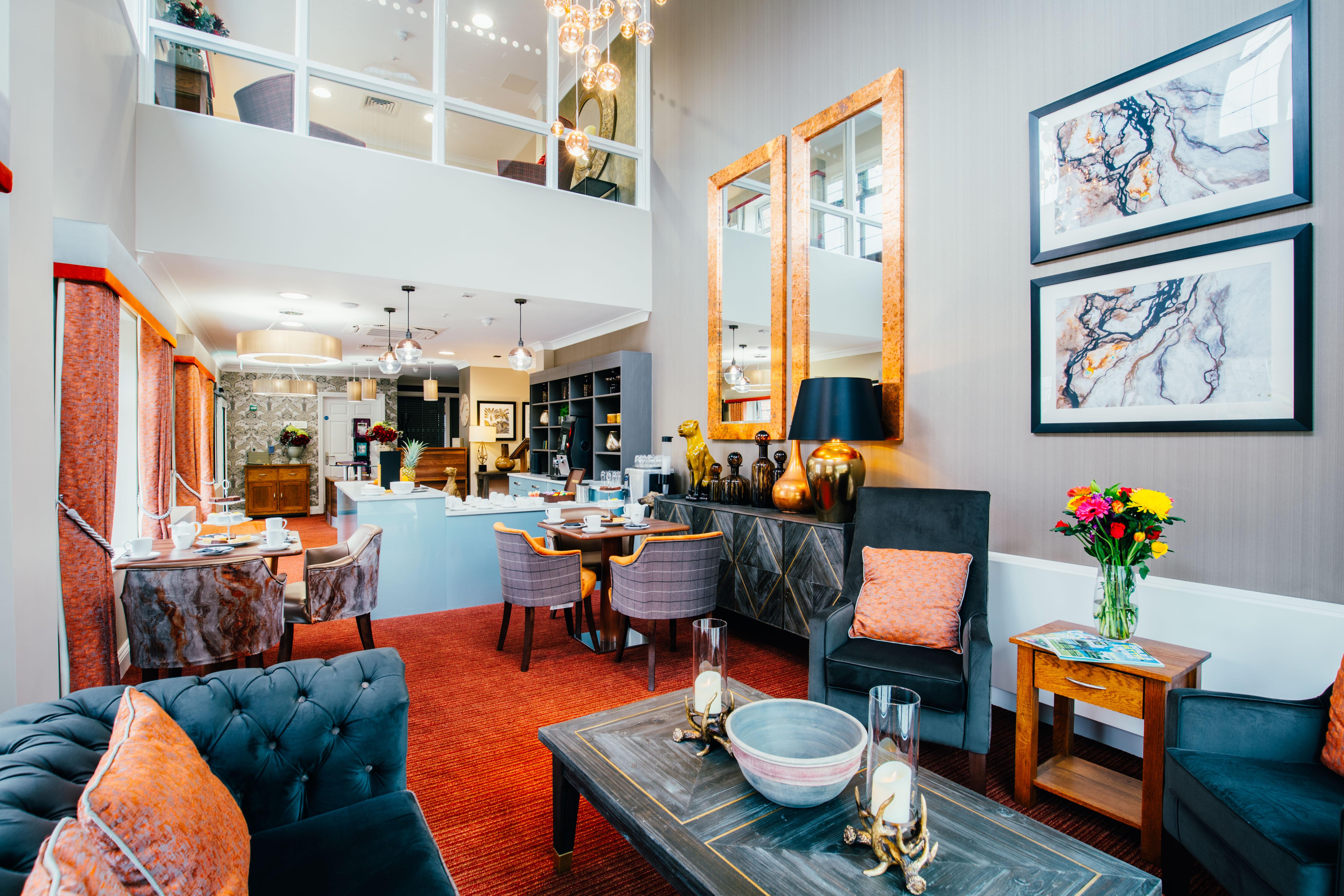 Refreshment area at Waterside Court care home