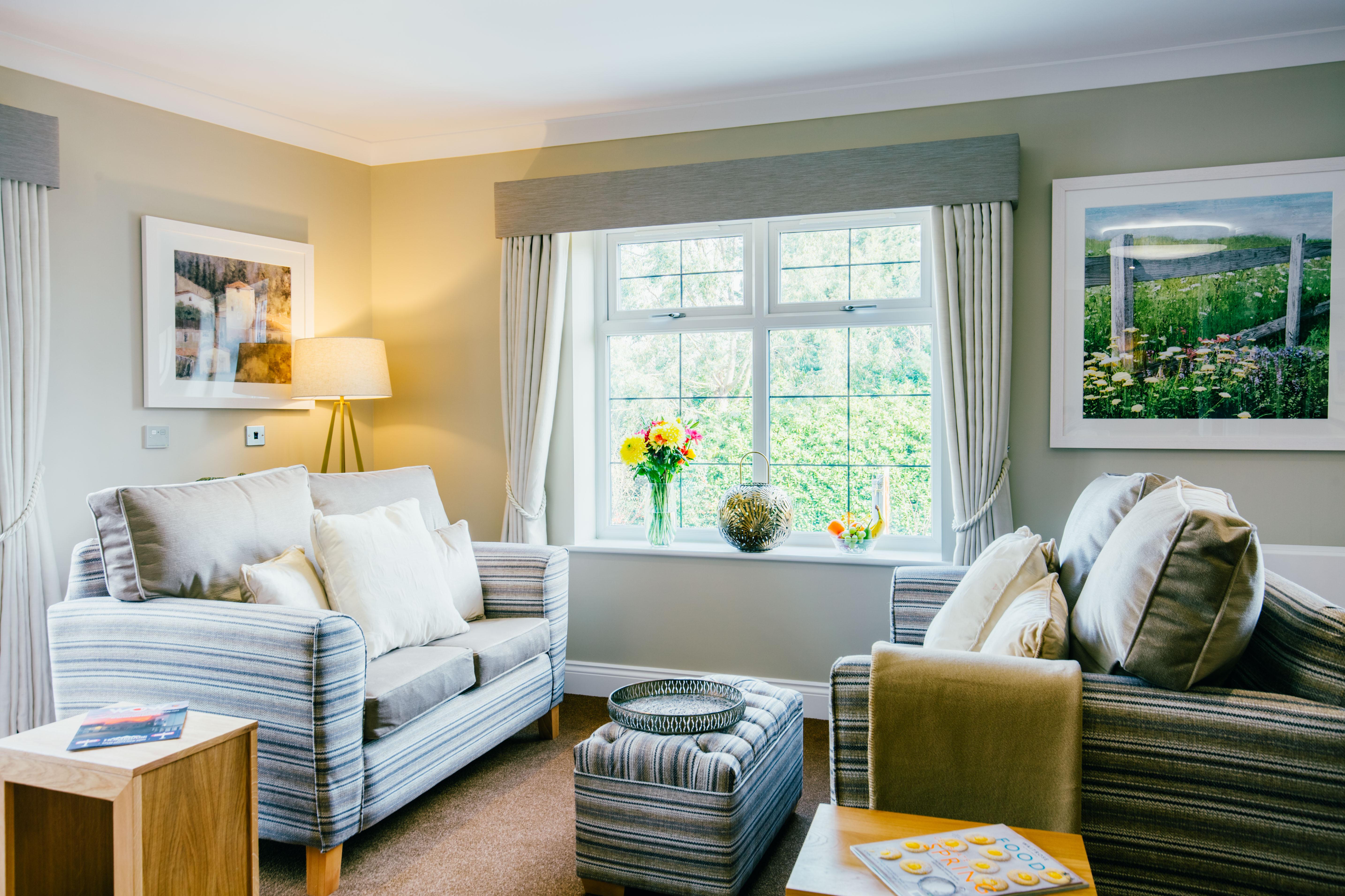 Seating area at Waterside Court care home