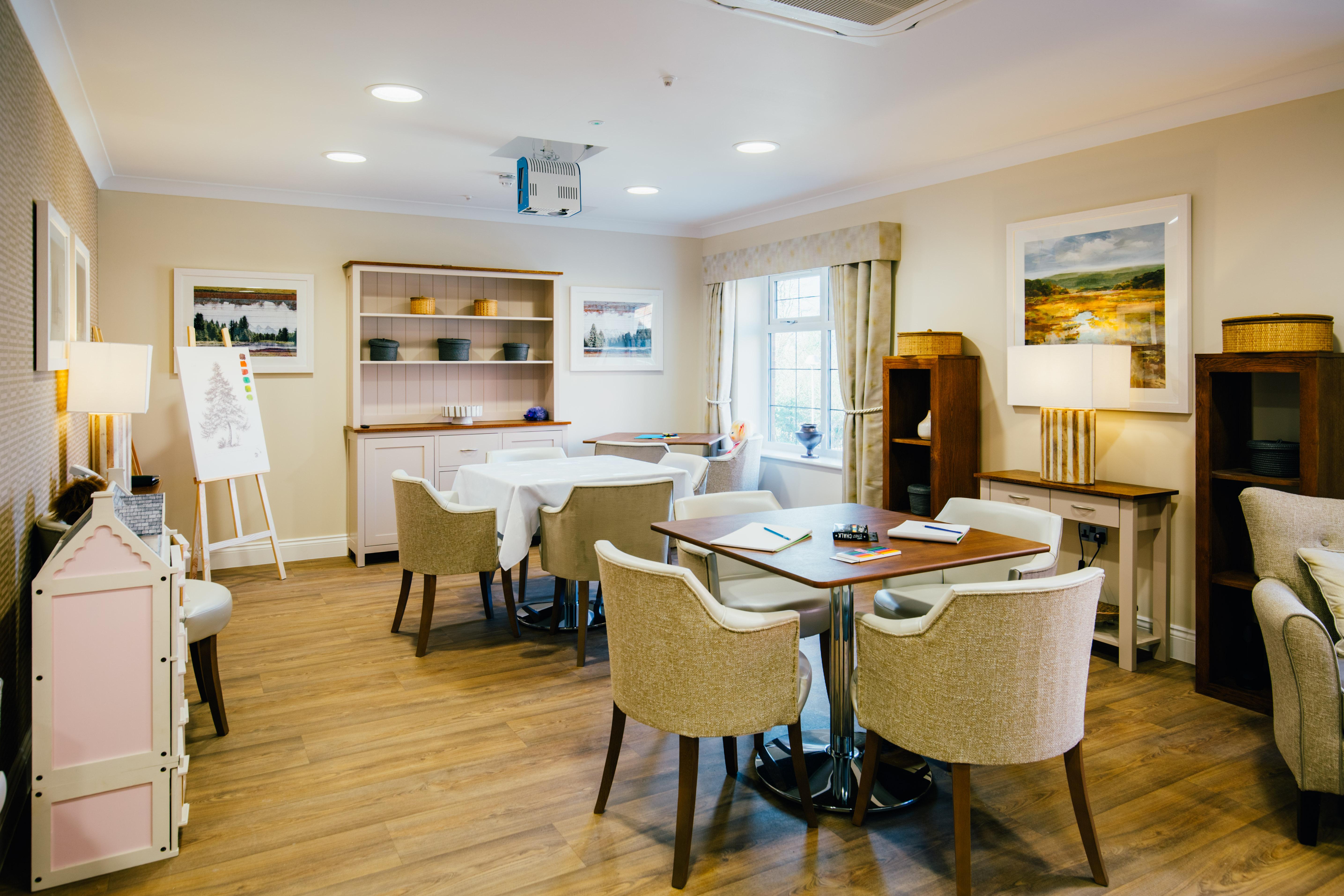 Social area Waterside Court care home