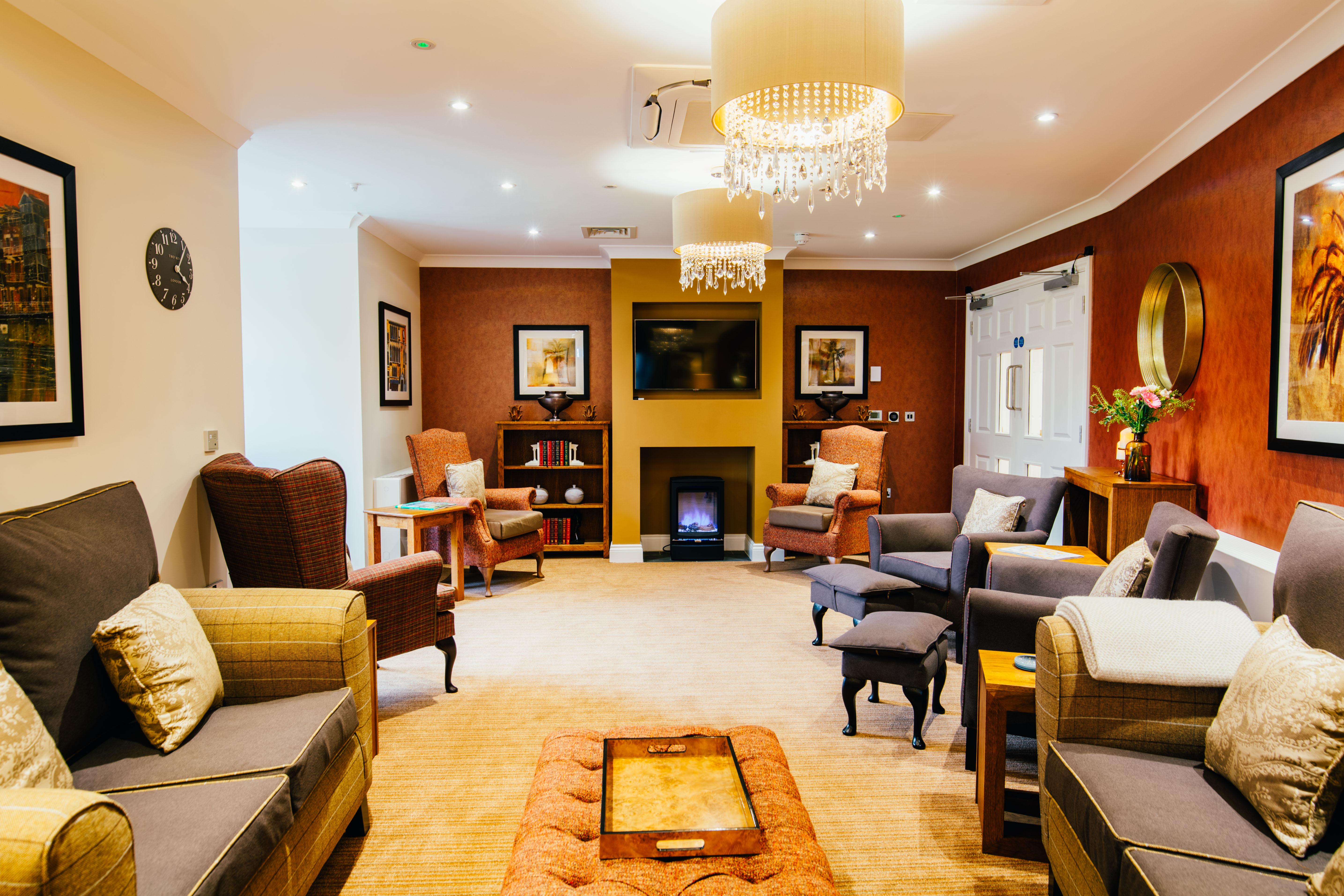 TV room at Waterside Court care home