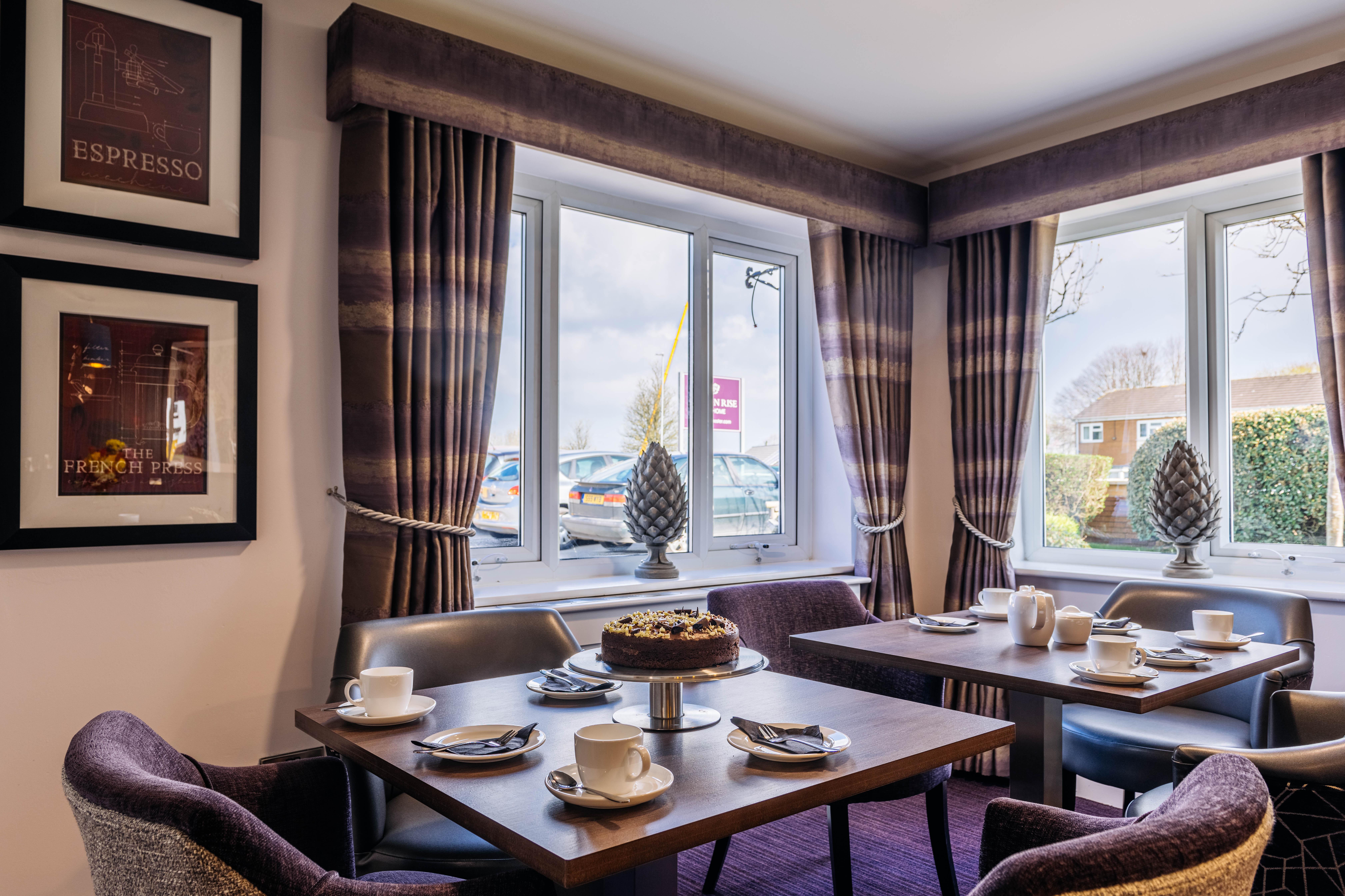 Refreshments at Lawton Rise care home