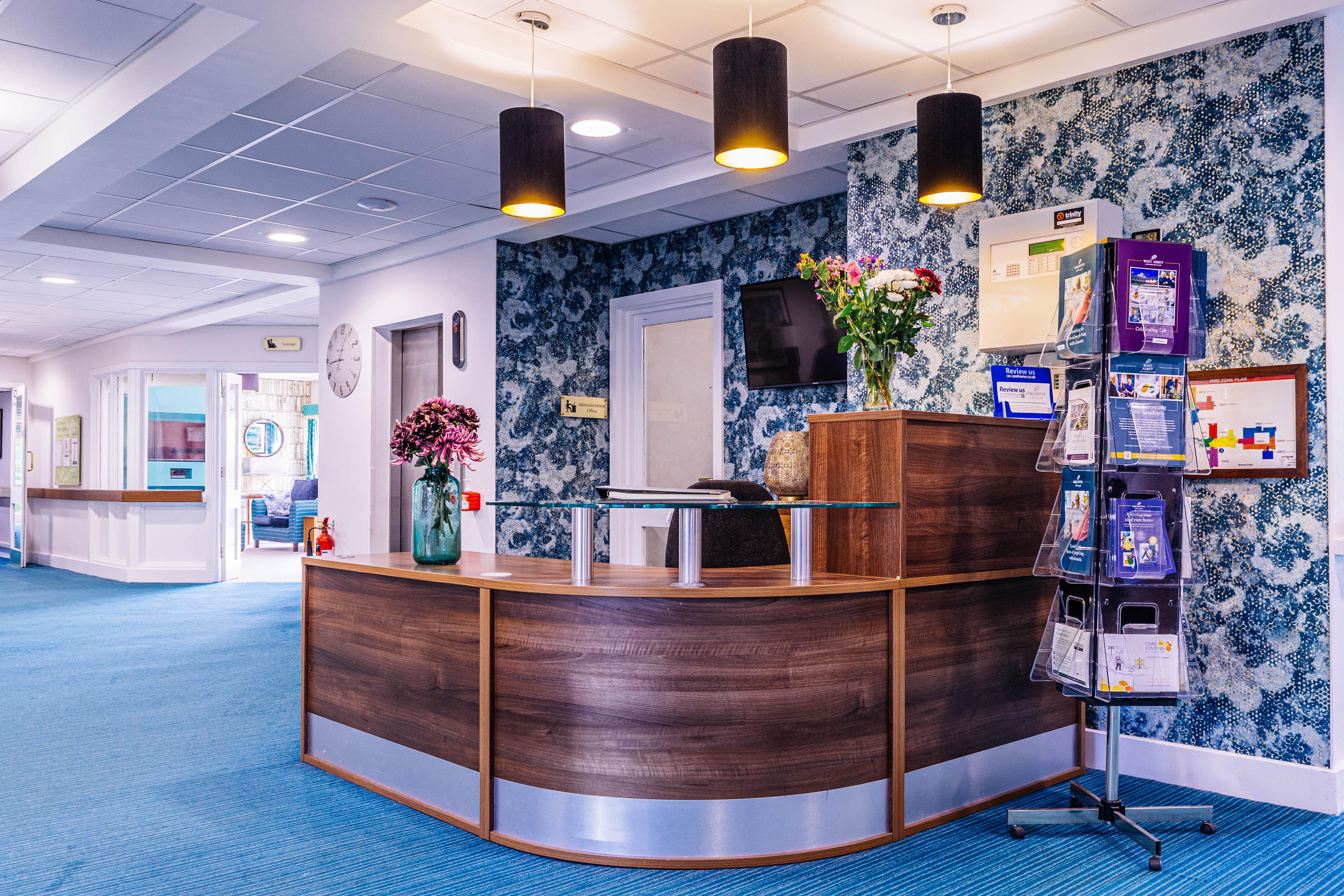 Reception at West Abbey Care Home
