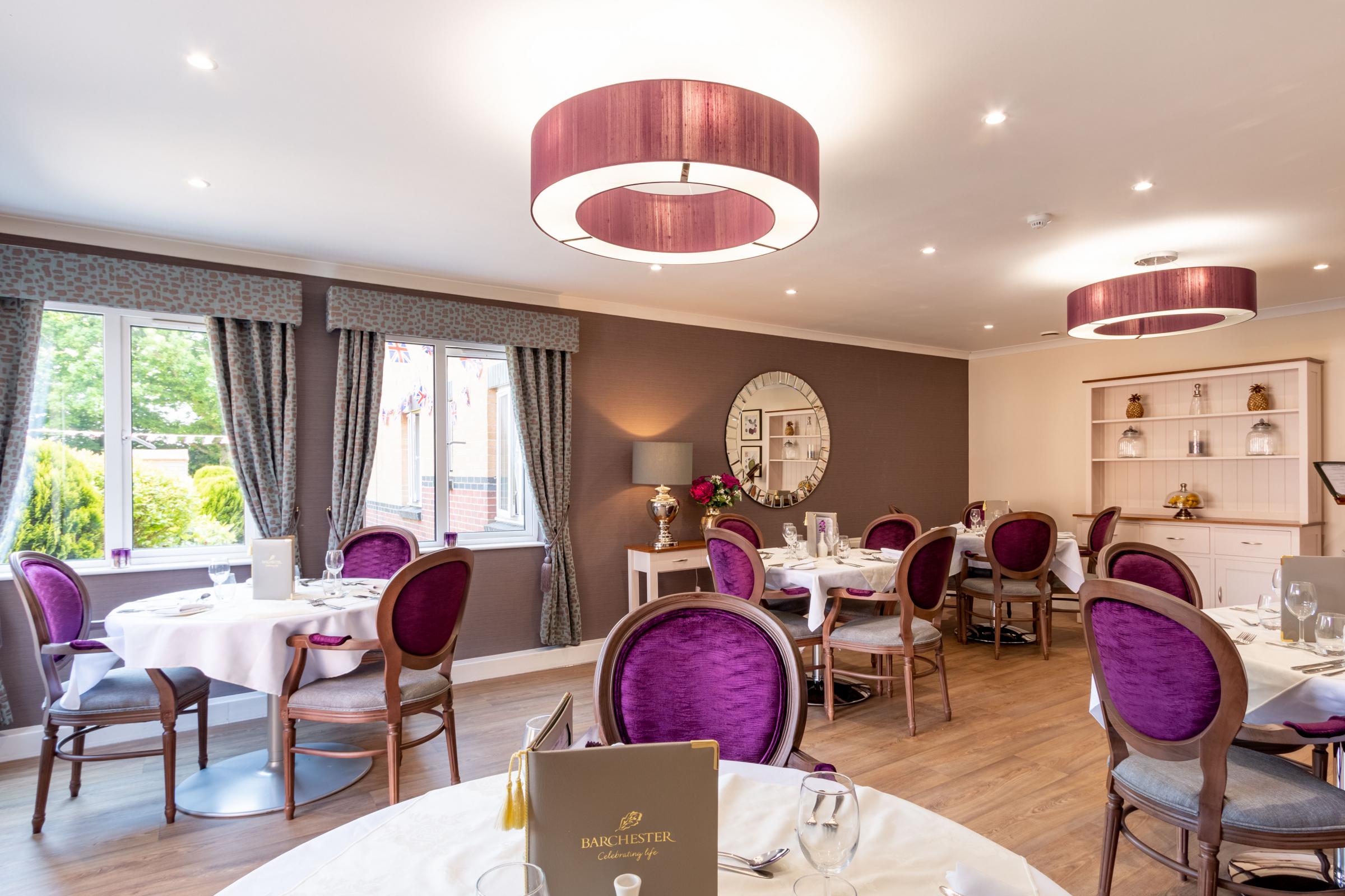 Dining room at Bloomfields Care Home