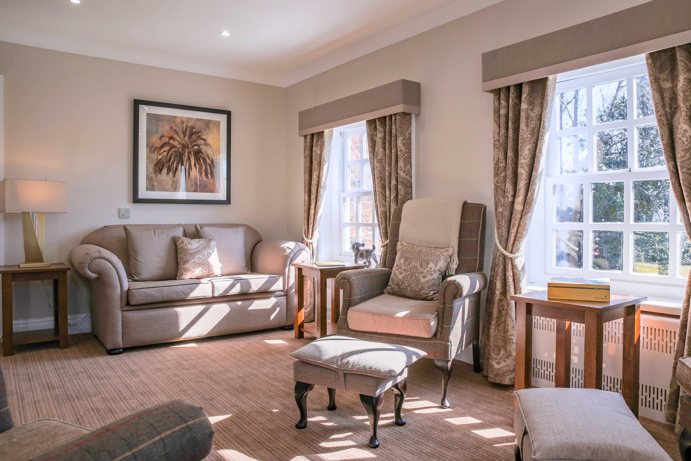 Lounge at Mount House care home