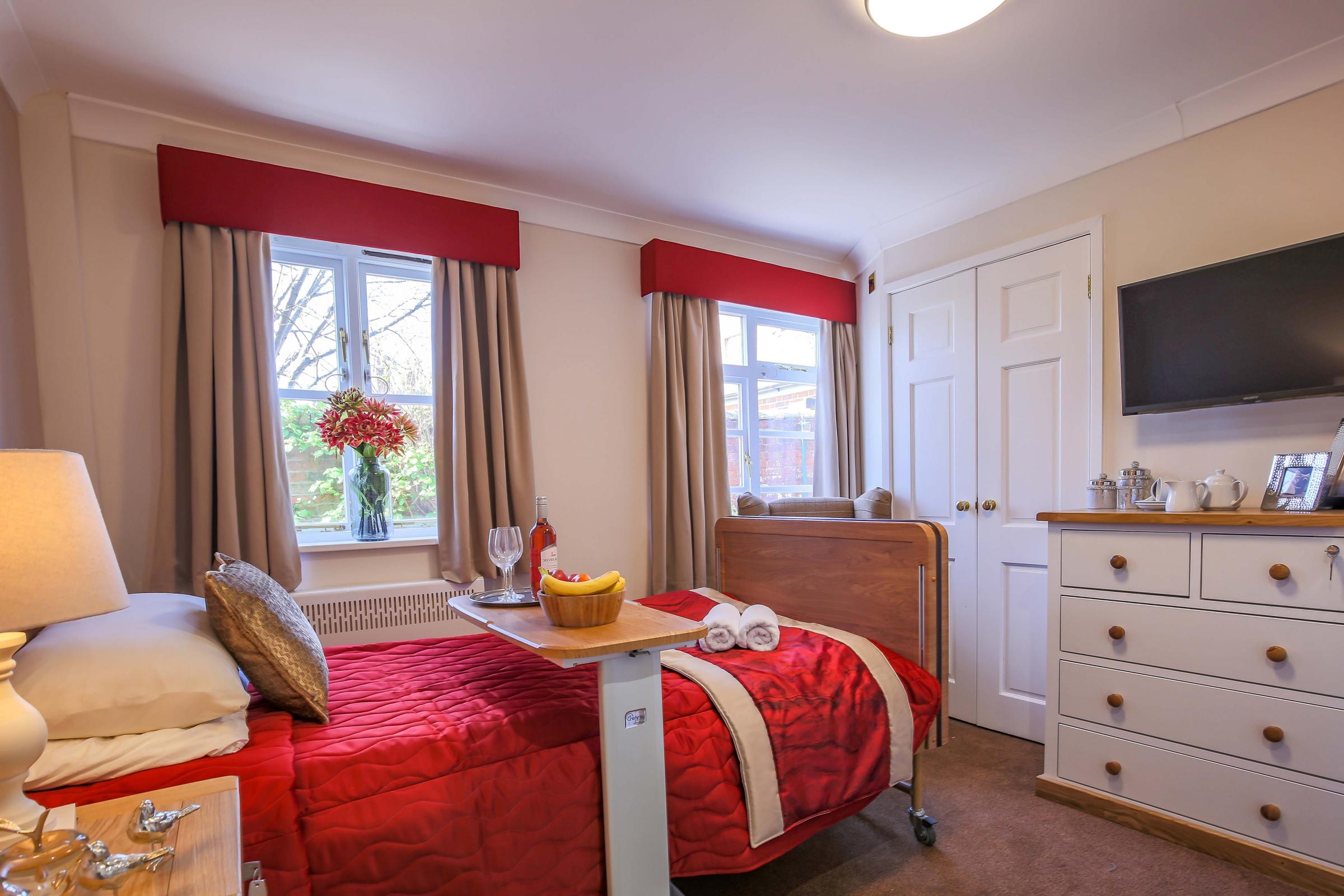 Bedroom at Mount House care home
